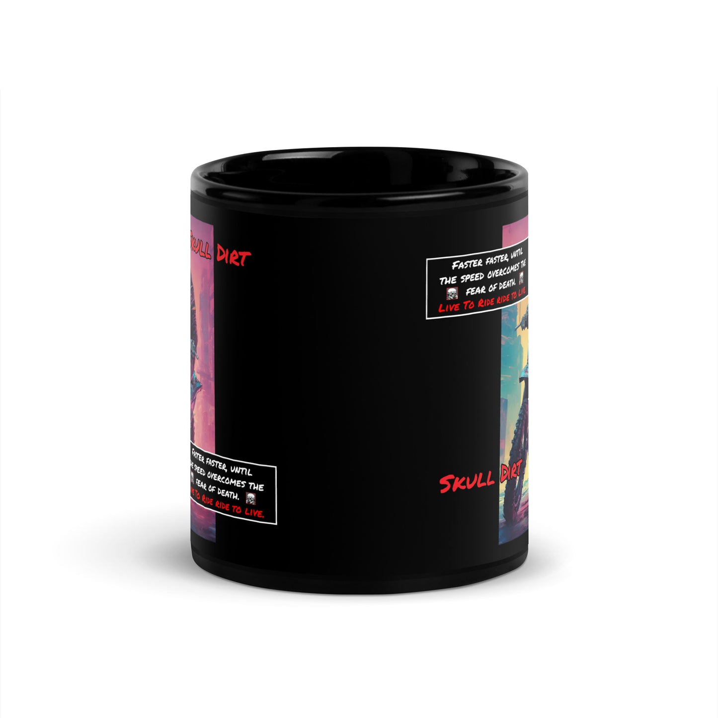 "Fear Of Death" Black Glossy Mug FofD MugS