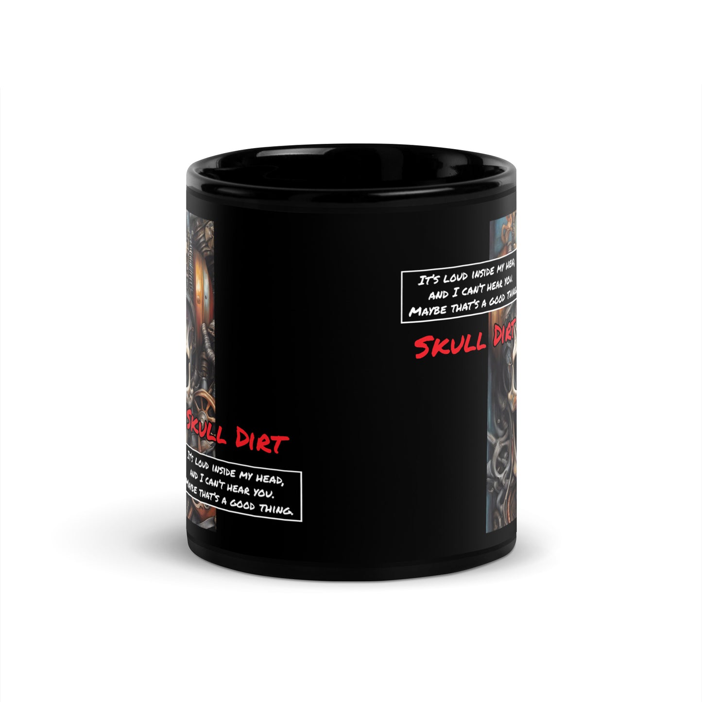 "I Can't Hear You" Black Glossy Mug IcaH MugS