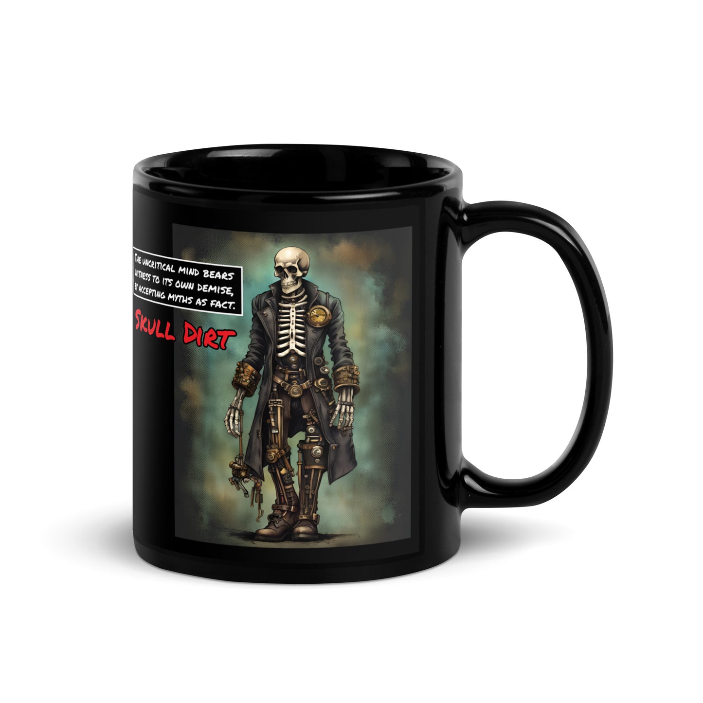 "Myths As Fact" Black Glossy Mug MasF MugS