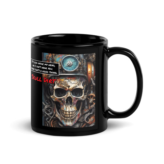 "I Can't Hear You" Black Glossy Mug IcaH MugS