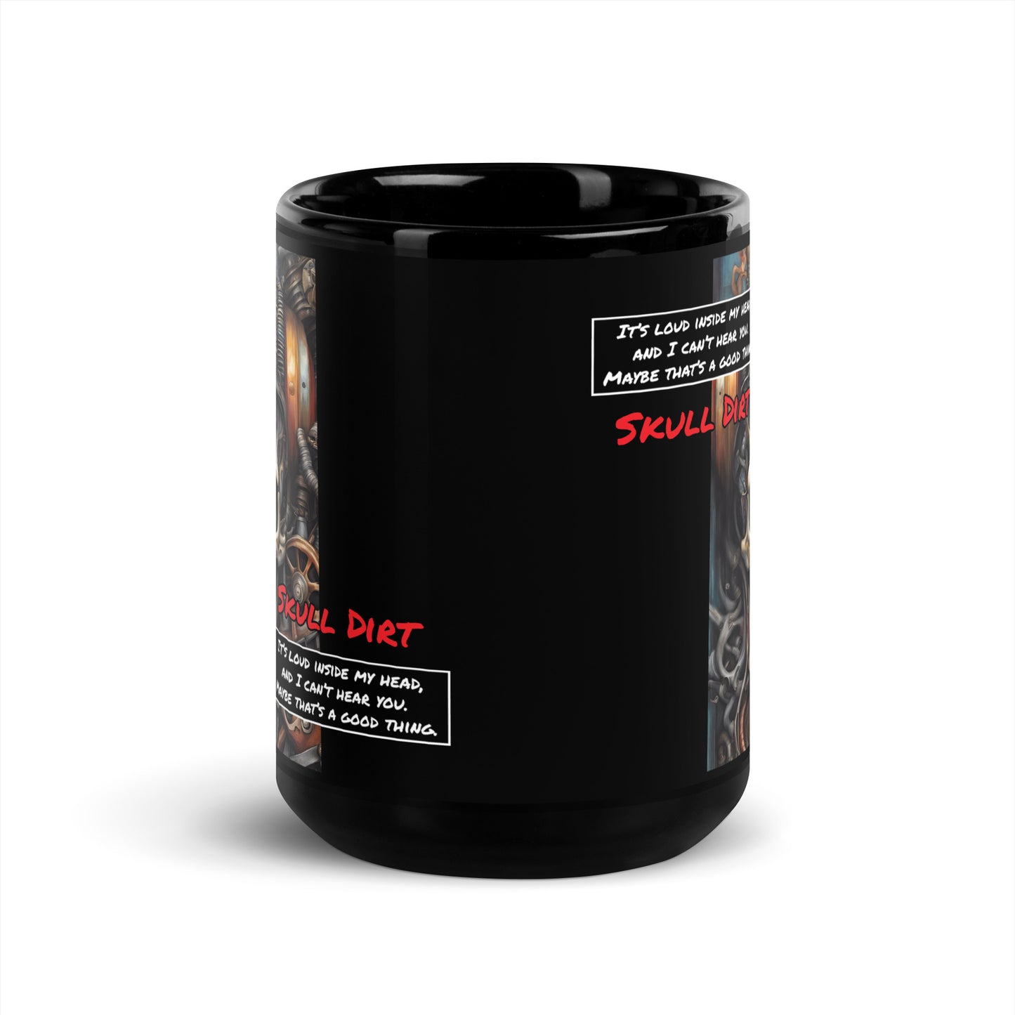 "I Can't Hear You" Black Glossy Mug IcaH MugS