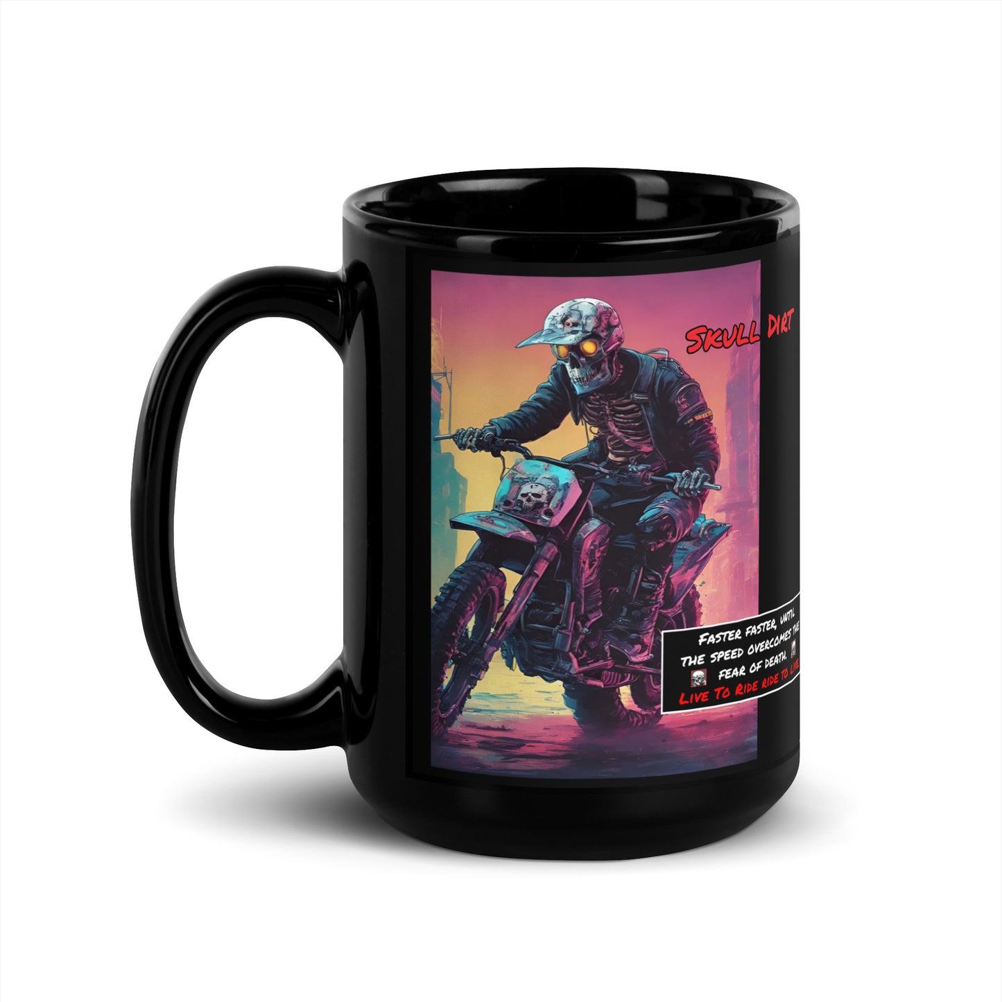 "Fear Of Death" Black Glossy Mug FofD MugS