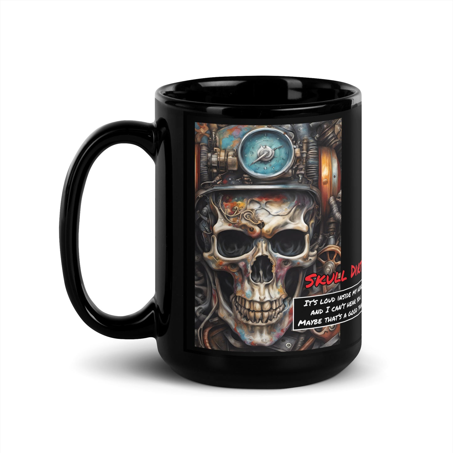 "I Can't Hear You" Black Glossy Mug IcaH MugS