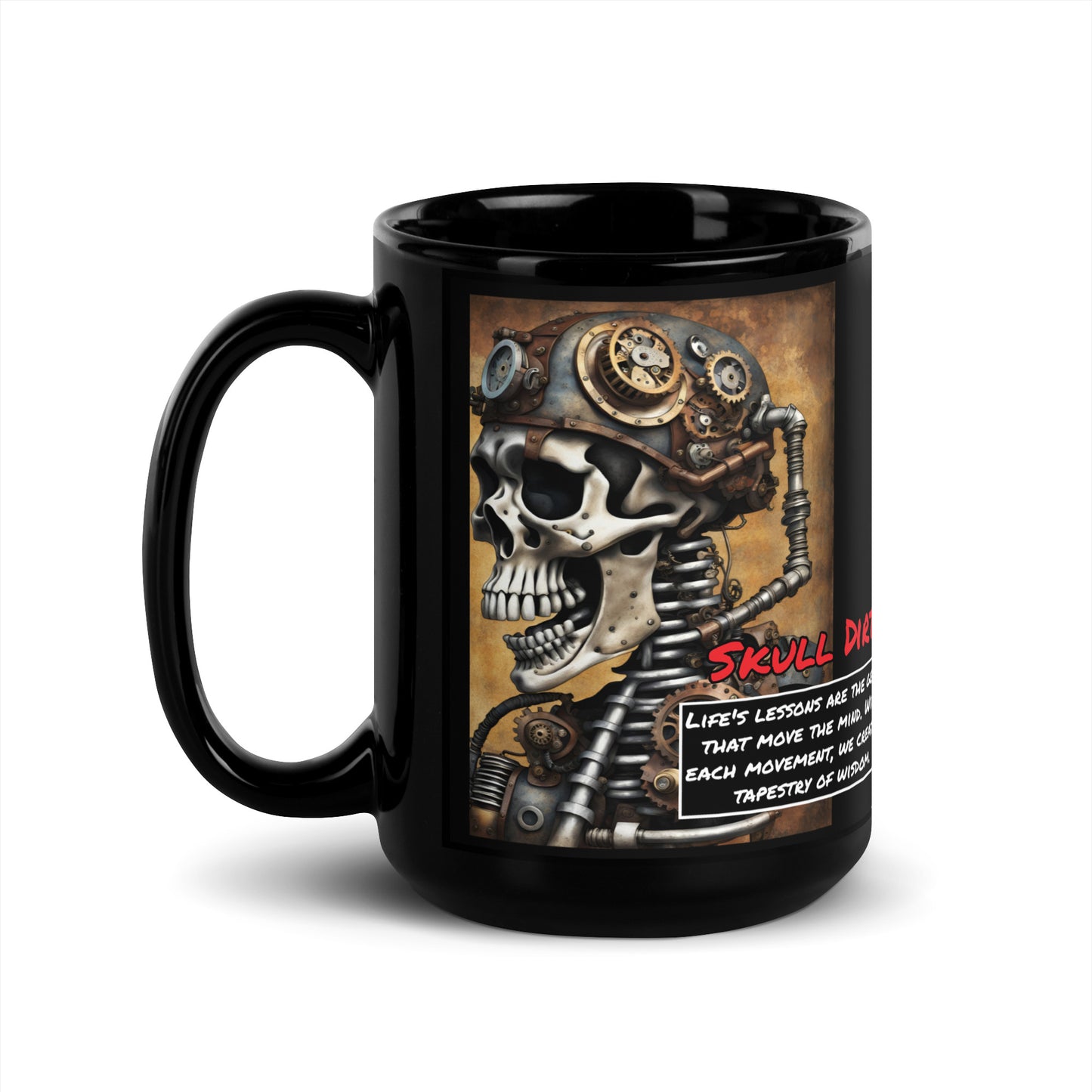 "Tapestry Of Wisdom" Black Glossy Mug TofW MugS