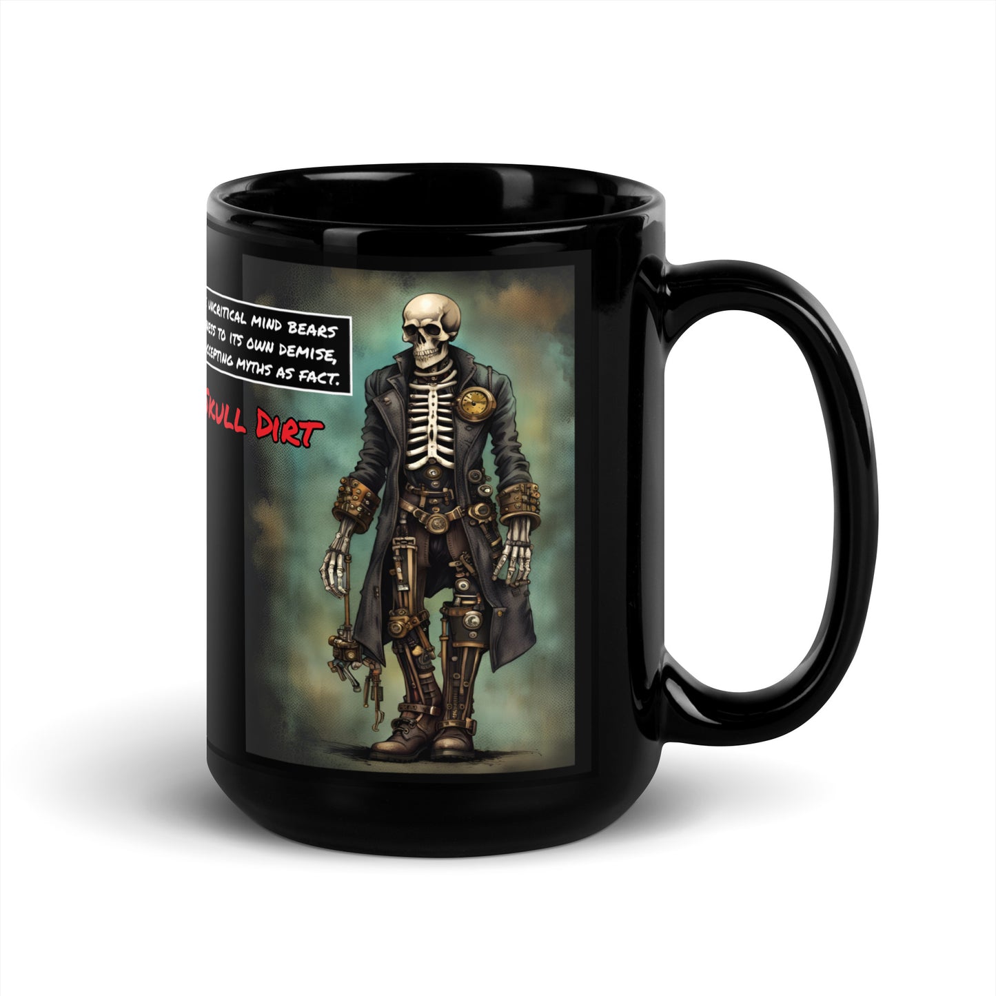 "Myths As Fact" Black Glossy Mug MasF MugS