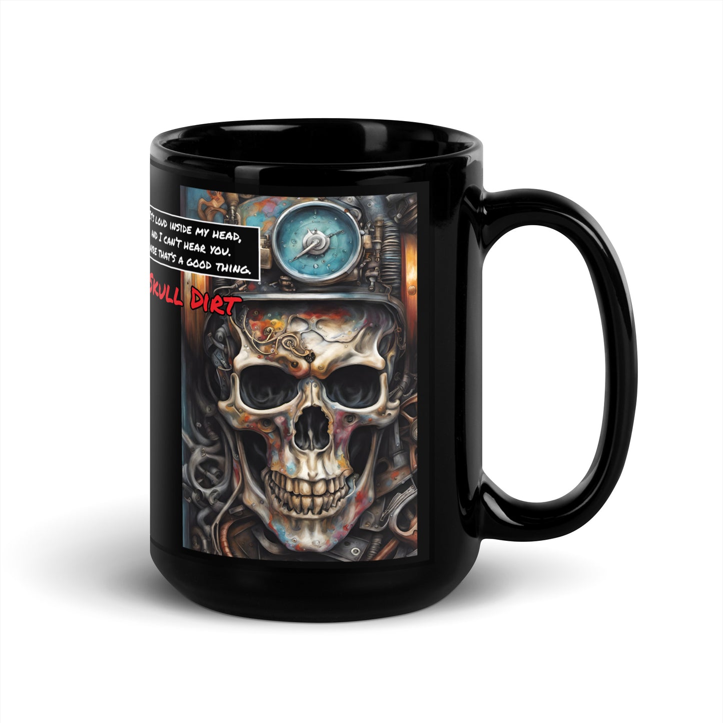 "I Can't Hear You" Black Glossy Mug IcaH MugS