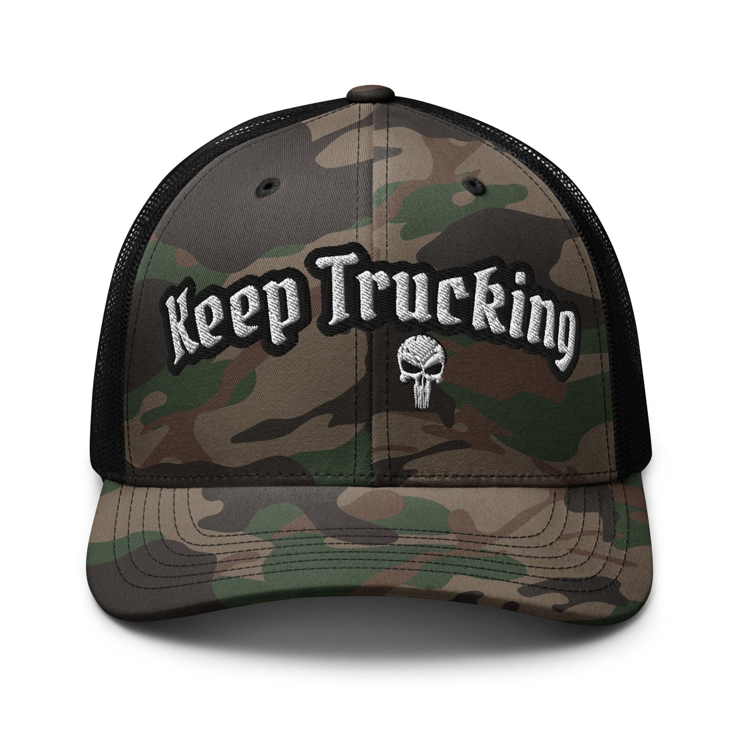 "Keep Trucking" Camouflage trucker HatS