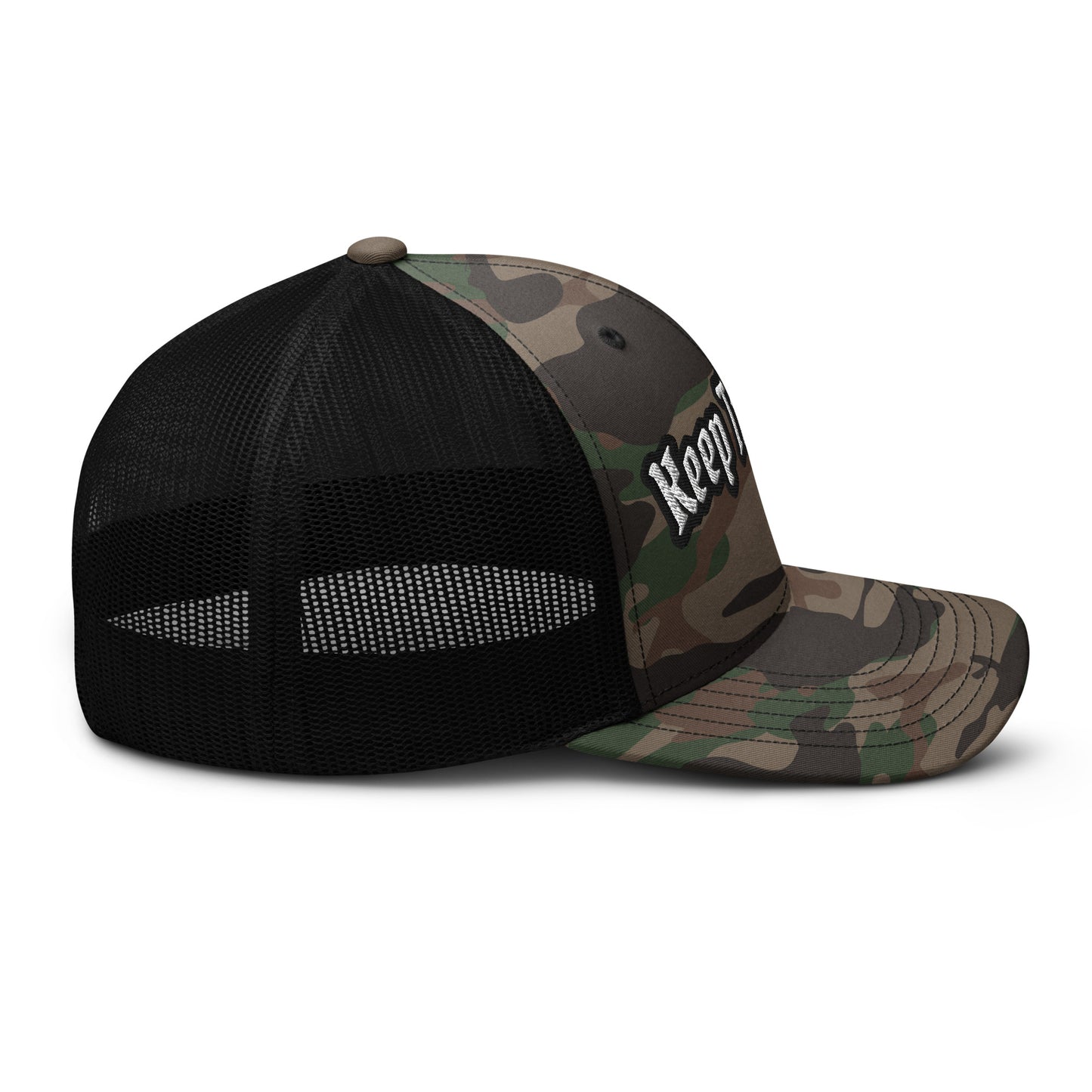 "Keep Trucking" Camouflage trucker HatS