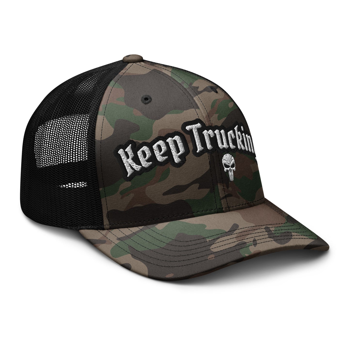 "Keep Trucking" Camouflage trucker HatS