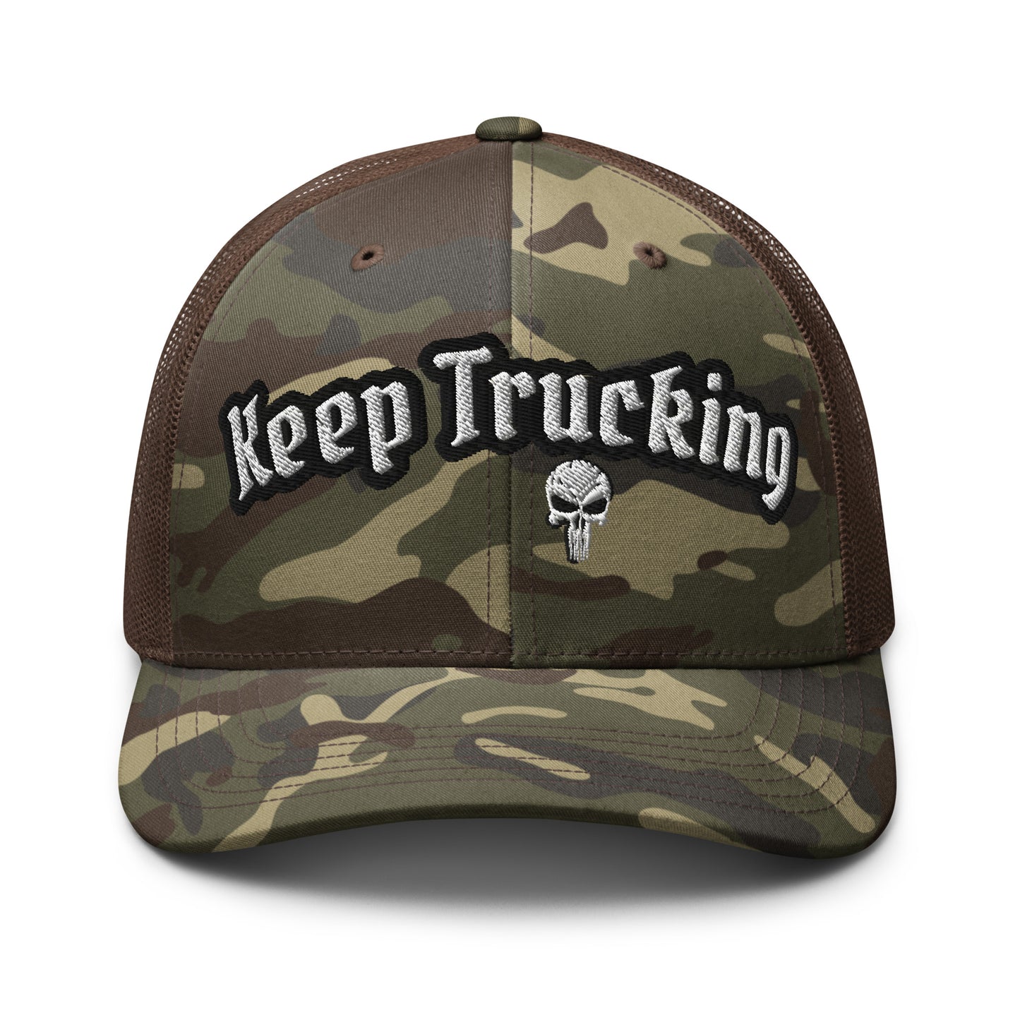 "Keep Trucking" Camouflage trucker HatS