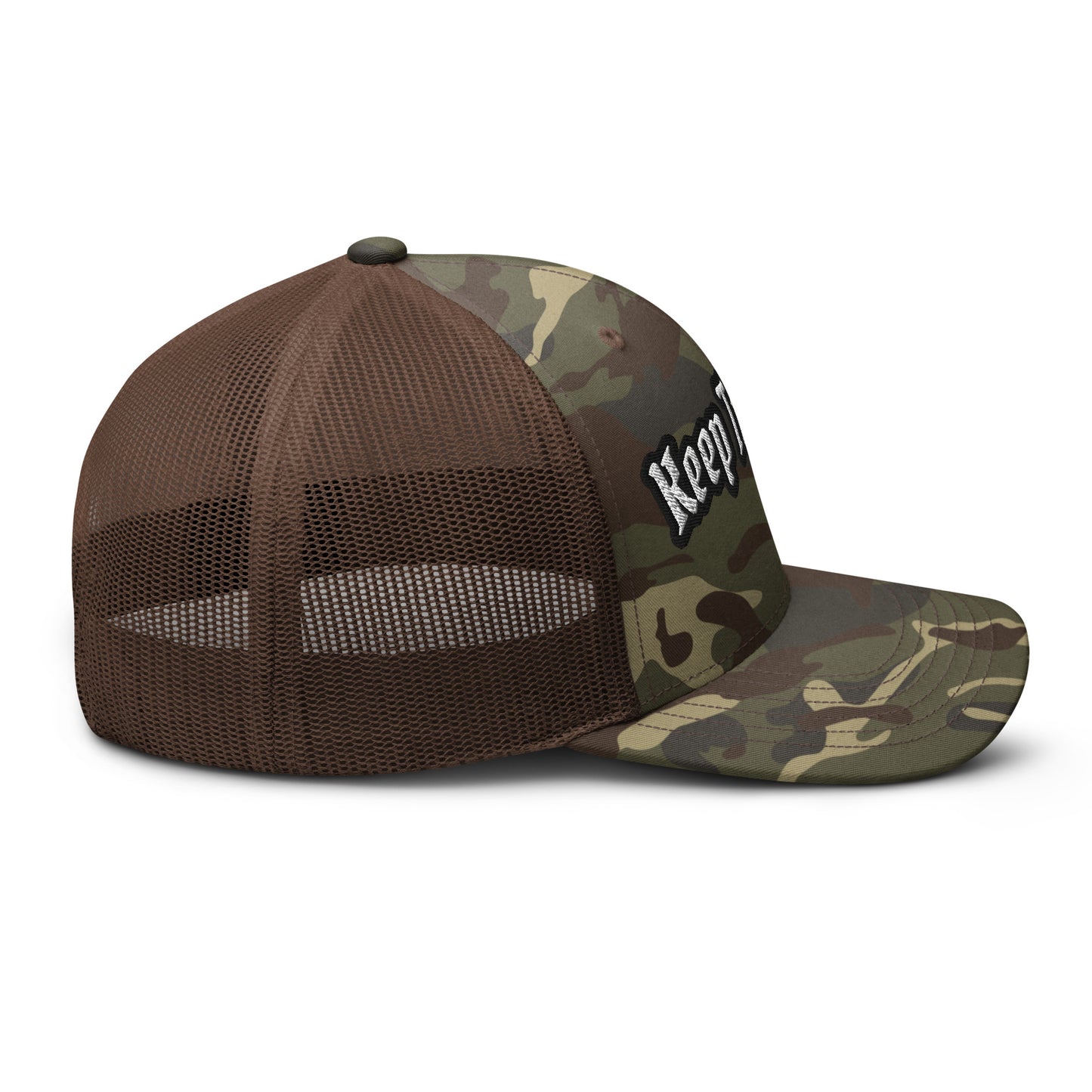 "Keep Trucking" Camouflage trucker HatS