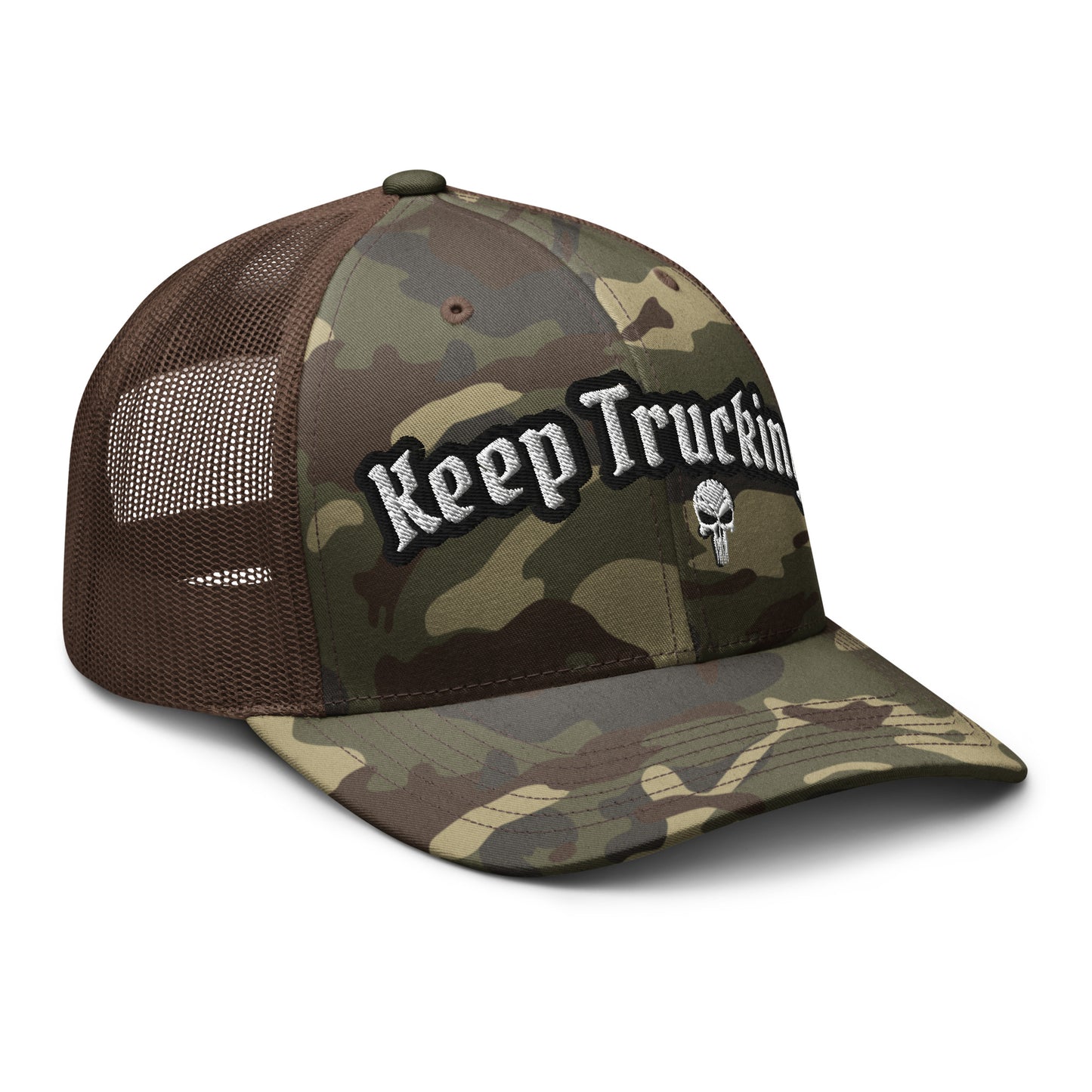"Keep Trucking" Camouflage trucker HatS