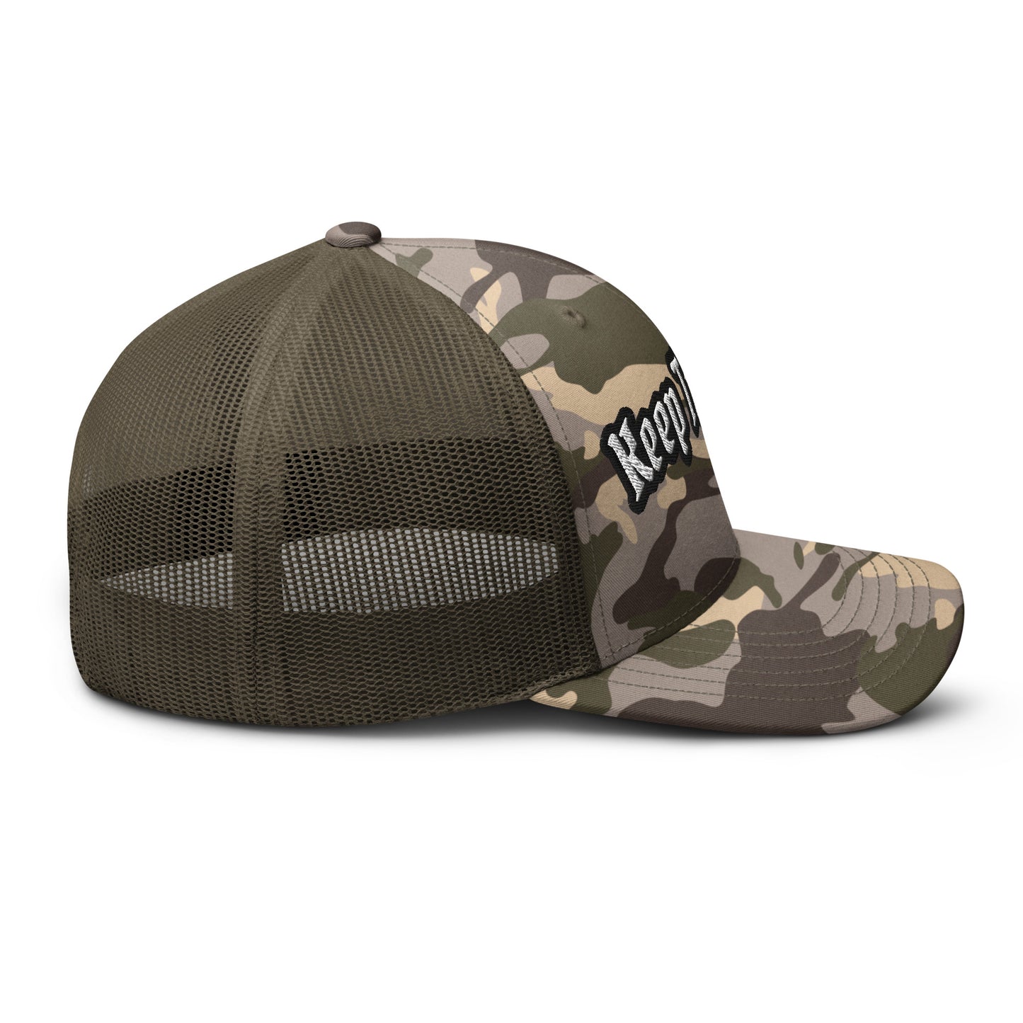 "Keep Trucking" Camouflage trucker HatS