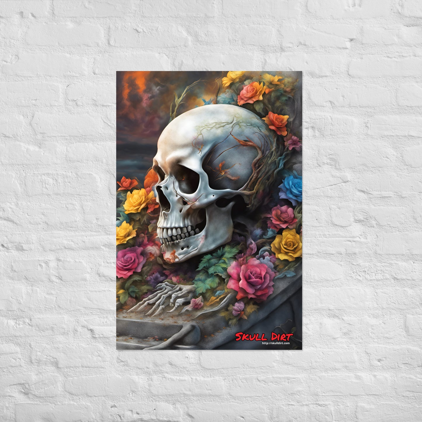 "Skull & Rose" Poster WalA
