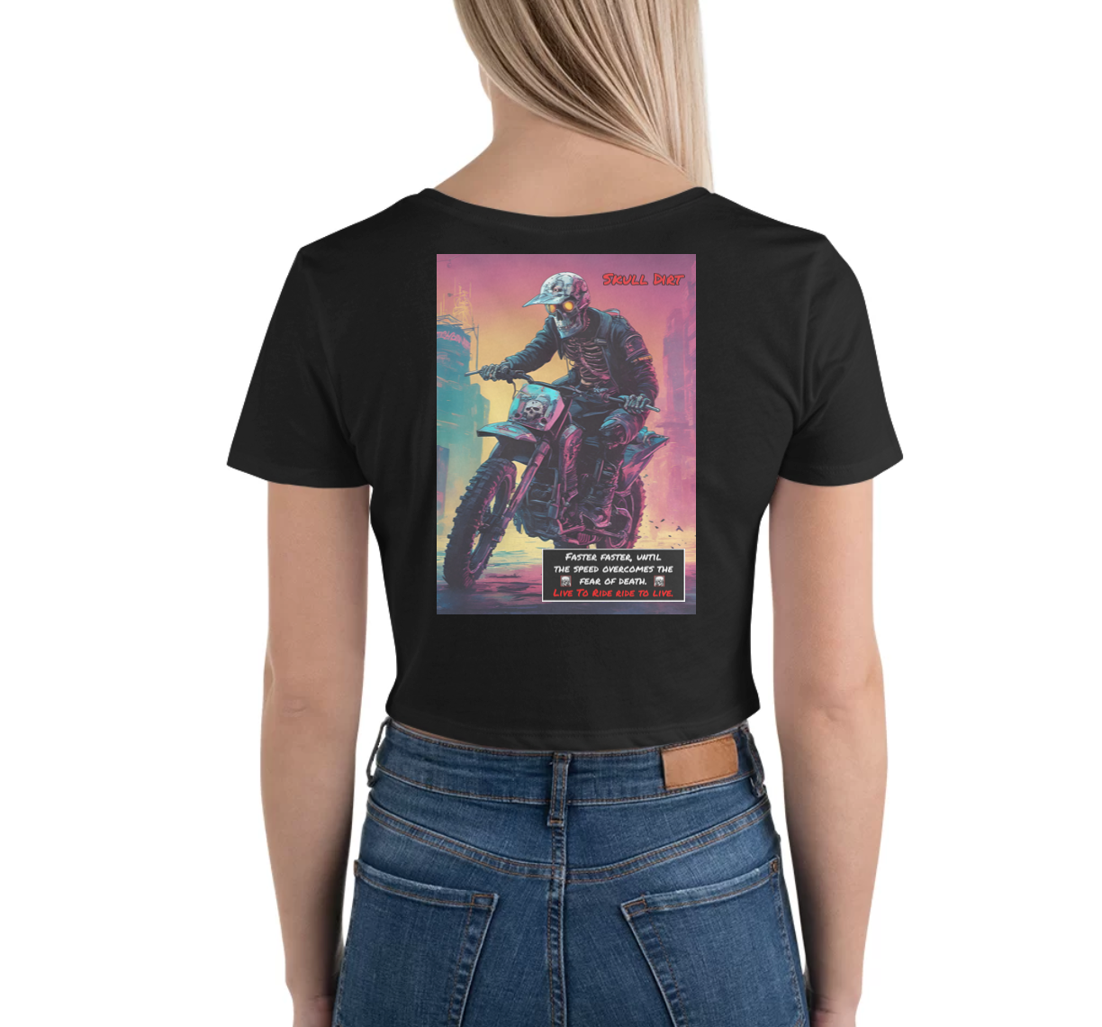 "Fear Of Death" Women’s Crop Tee FofD WomA
