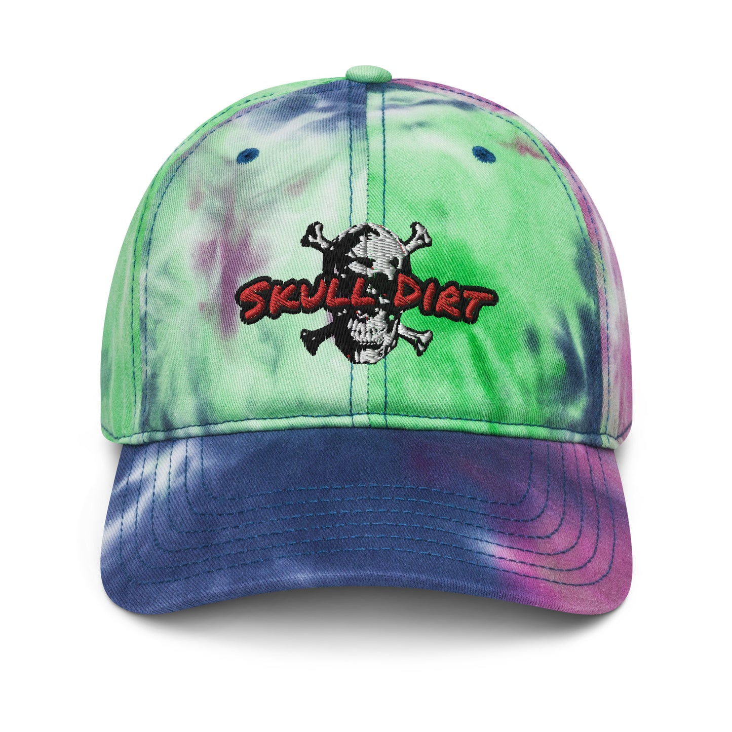 "Skull Dirt Crossbone" Tie dye HatS