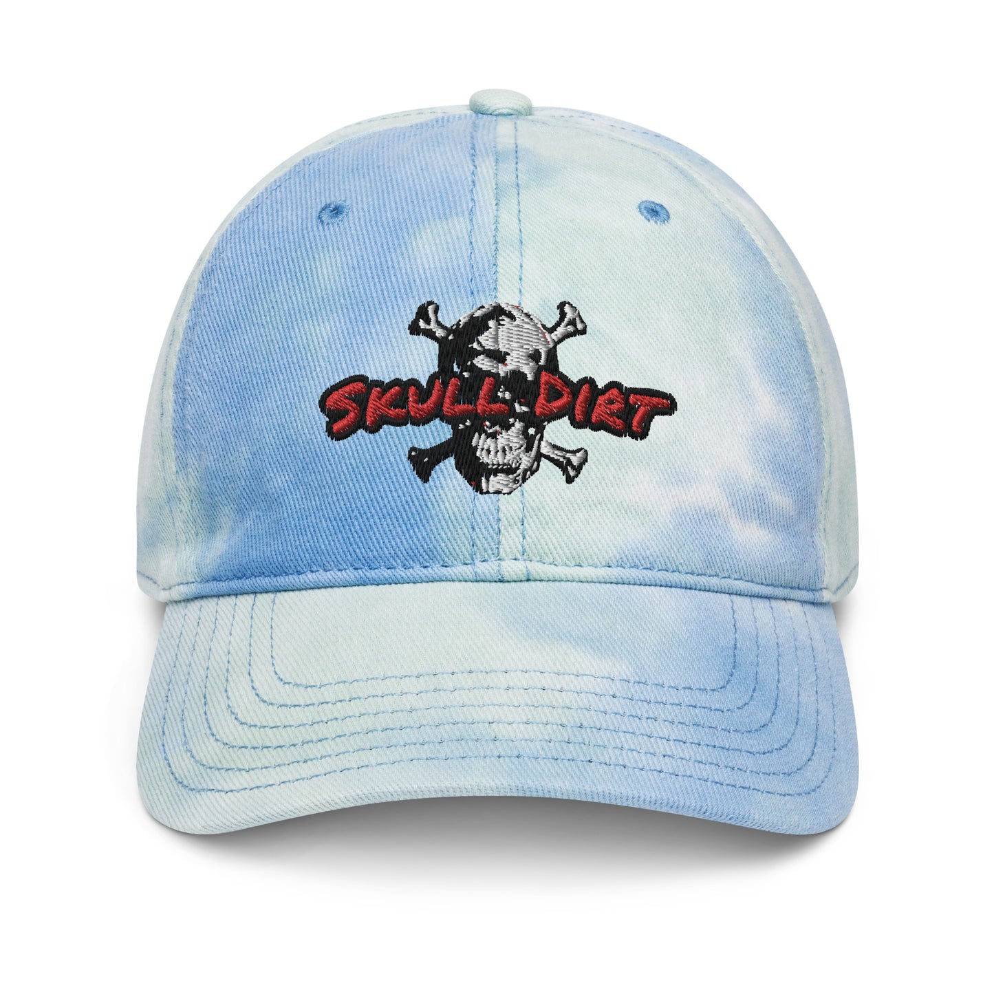 "Skull Dirt Crossbone" Tie dye HatS