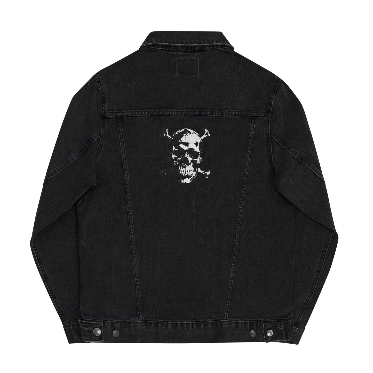 "Skull Dirt Crossbones" Unisex denim jacket WinT