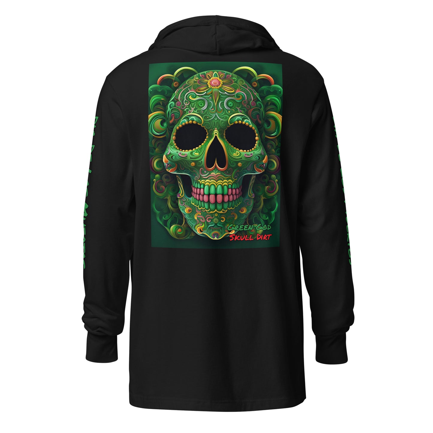 "Green God" Hooded long-sleeve tee GreG LonS CnD