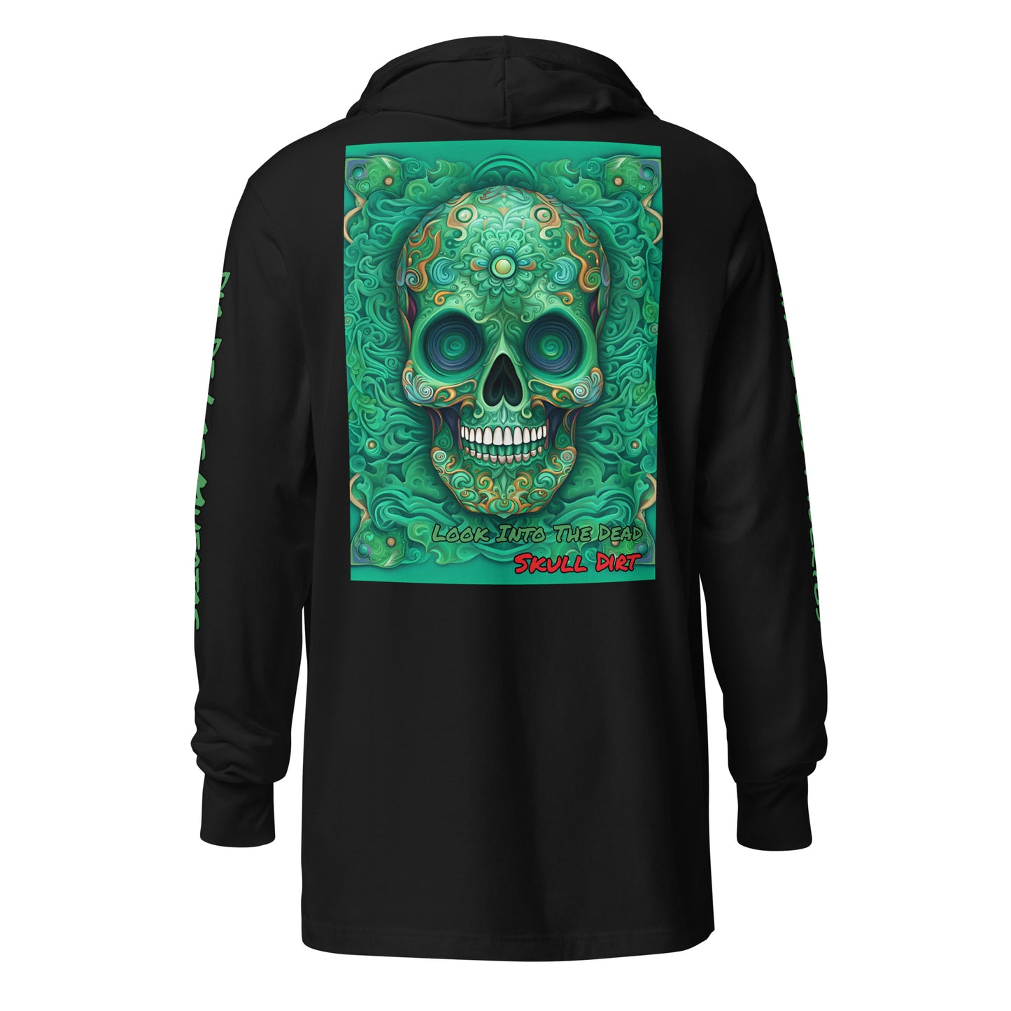 "Look Into The Dead" Hooded long-sleeve tee LinD LonS