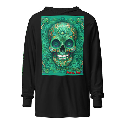 "Look Into The Dead" Hooded long-sleeve tee LinD LonS