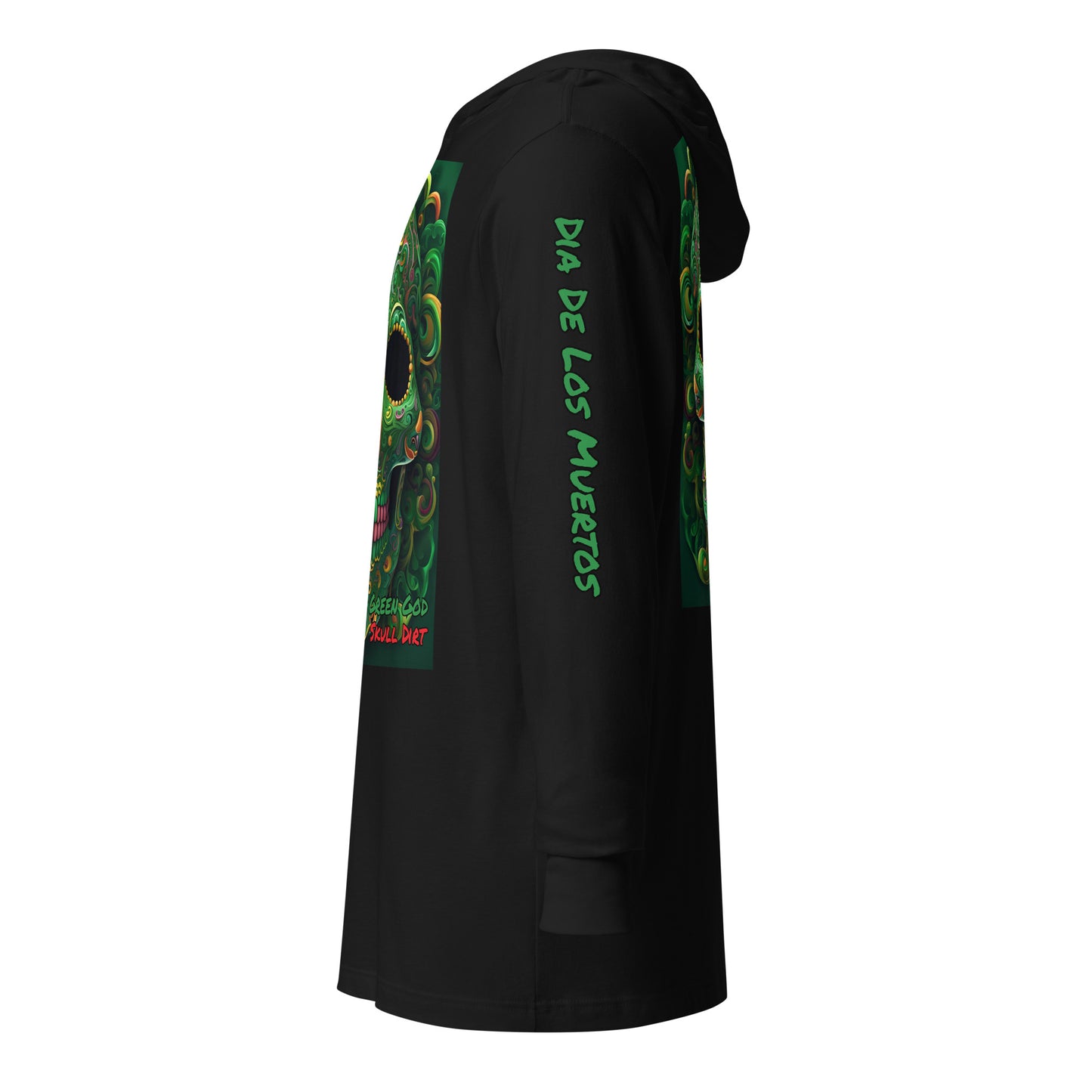 "Green God" Hooded long-sleeve tee GreG LonS CnD