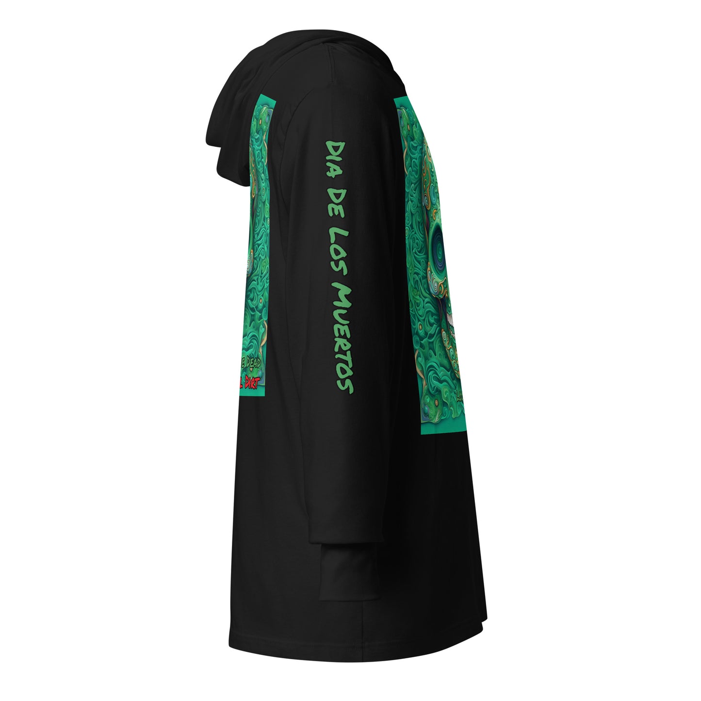 "Look Into The Dead" Hooded long-sleeve tee LinD LonS