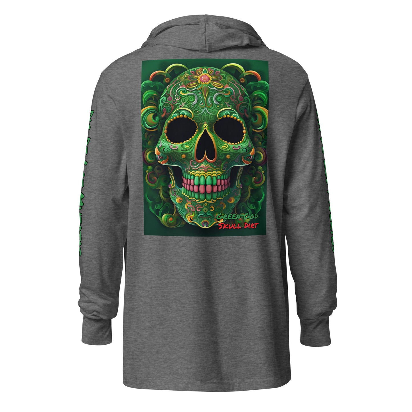 "Green God" Hooded long-sleeve tee GreG LonS CnD