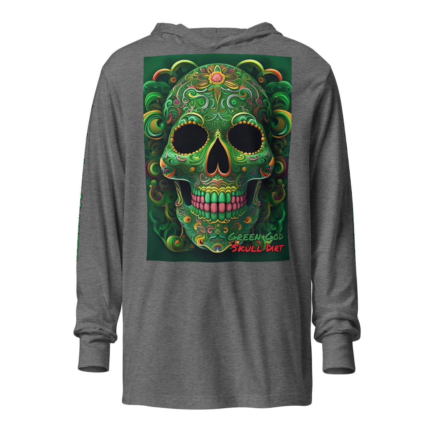 "Green God" Hooded long-sleeve tee GreG LonS CnD