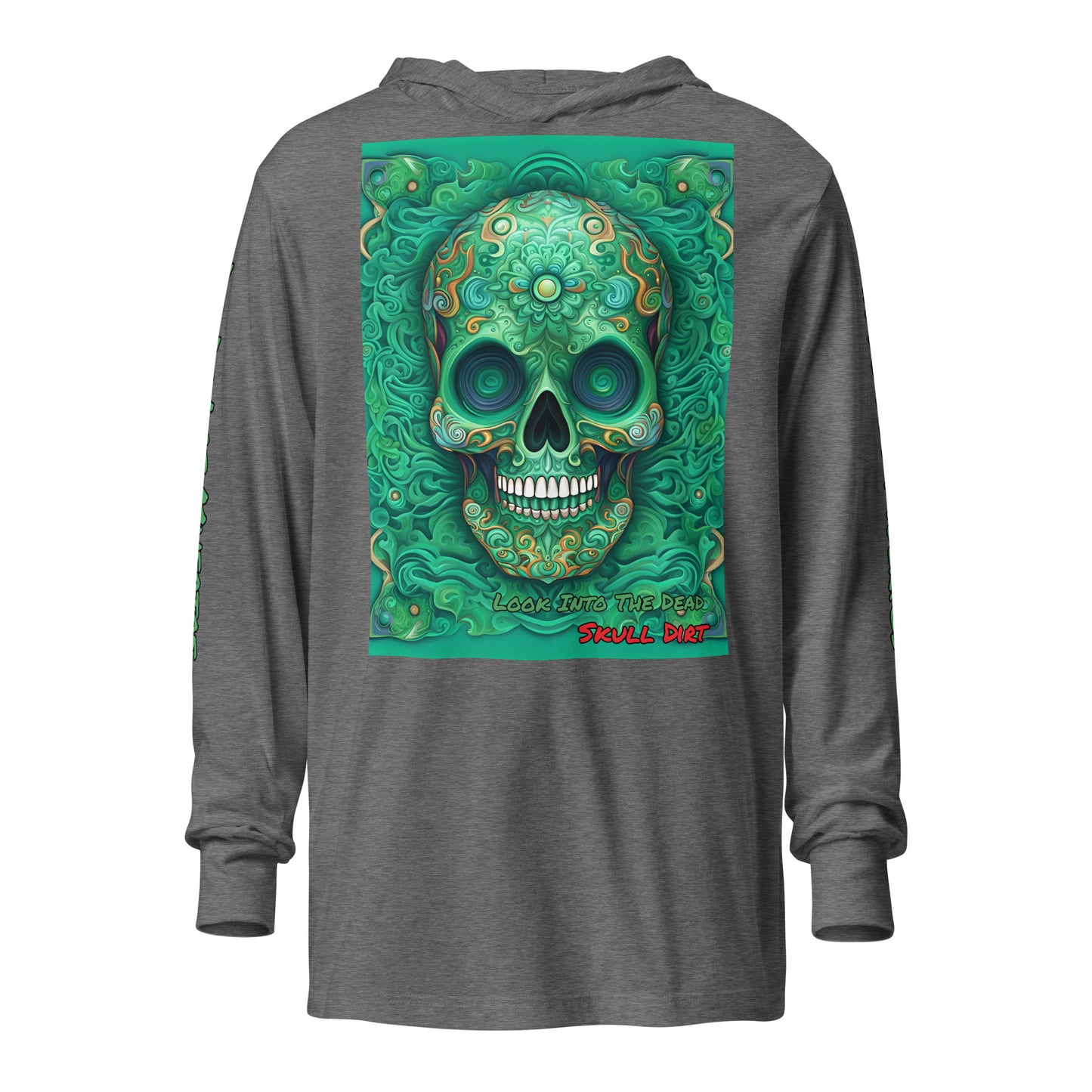 "Look Into The Dead" Hooded long-sleeve tee LinD LonS