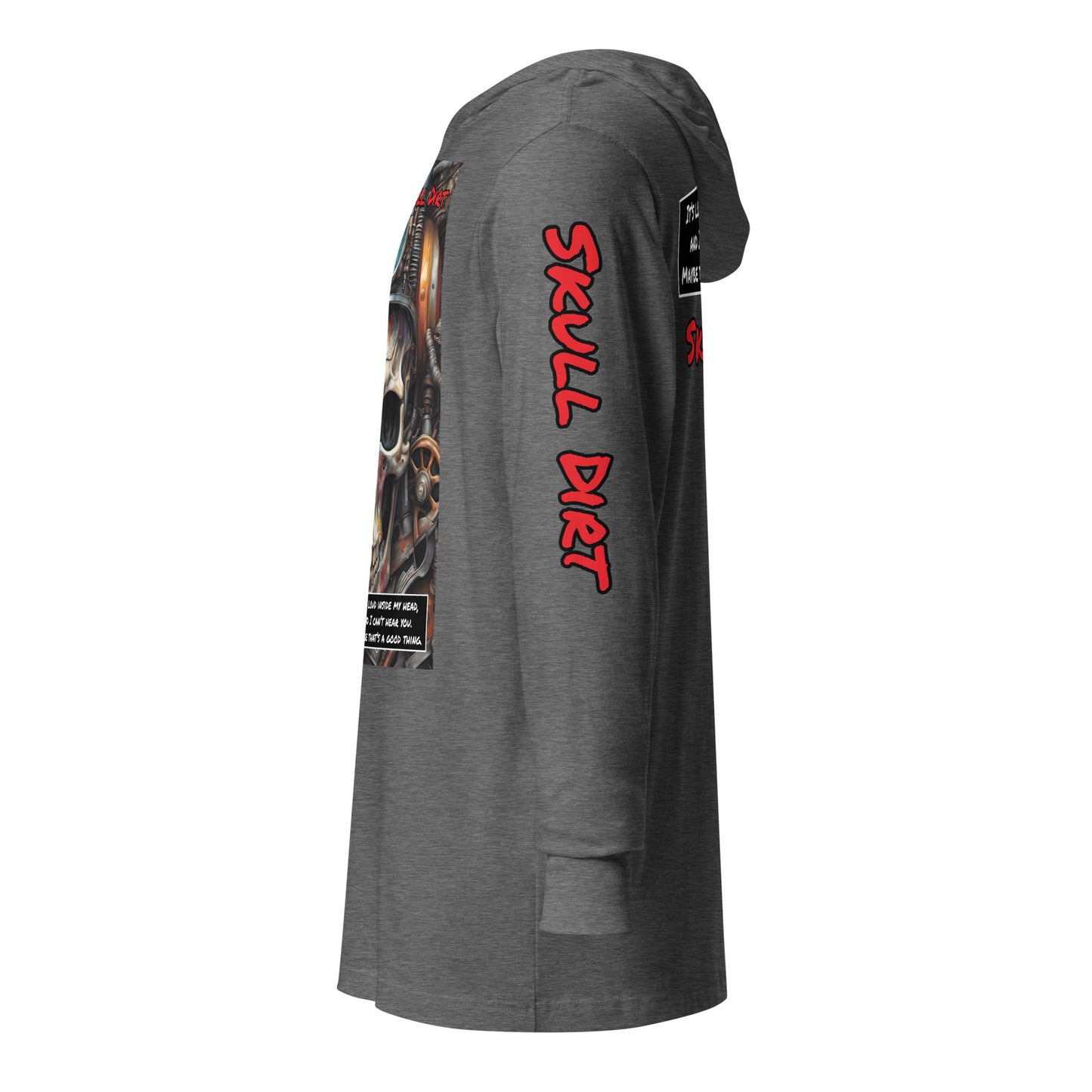 "I Can't Hear You" Hooded long-sleeve tee IcaH LonS