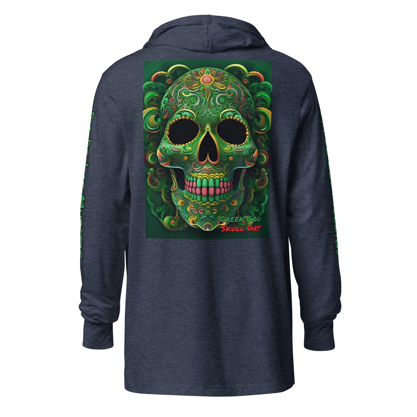 "Green God" Hooded long-sleeve tee GreG LonS CnD