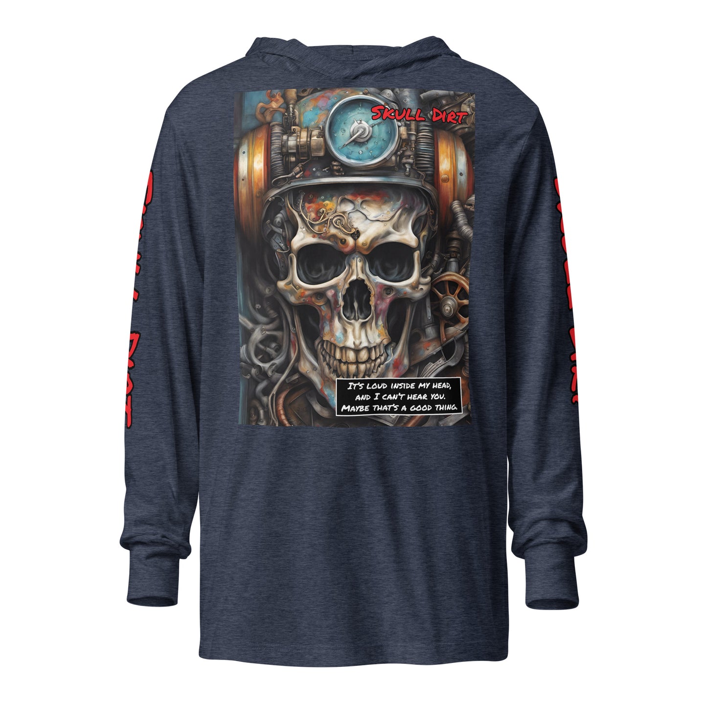 "I Can't Hear You" Hooded long-sleeve tee IcaH LonS