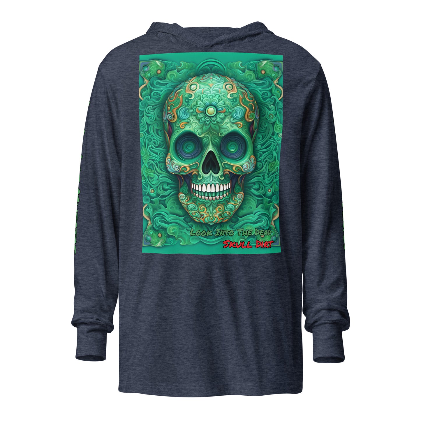 "Look Into The Dead" Hooded long-sleeve tee LinD LonS
