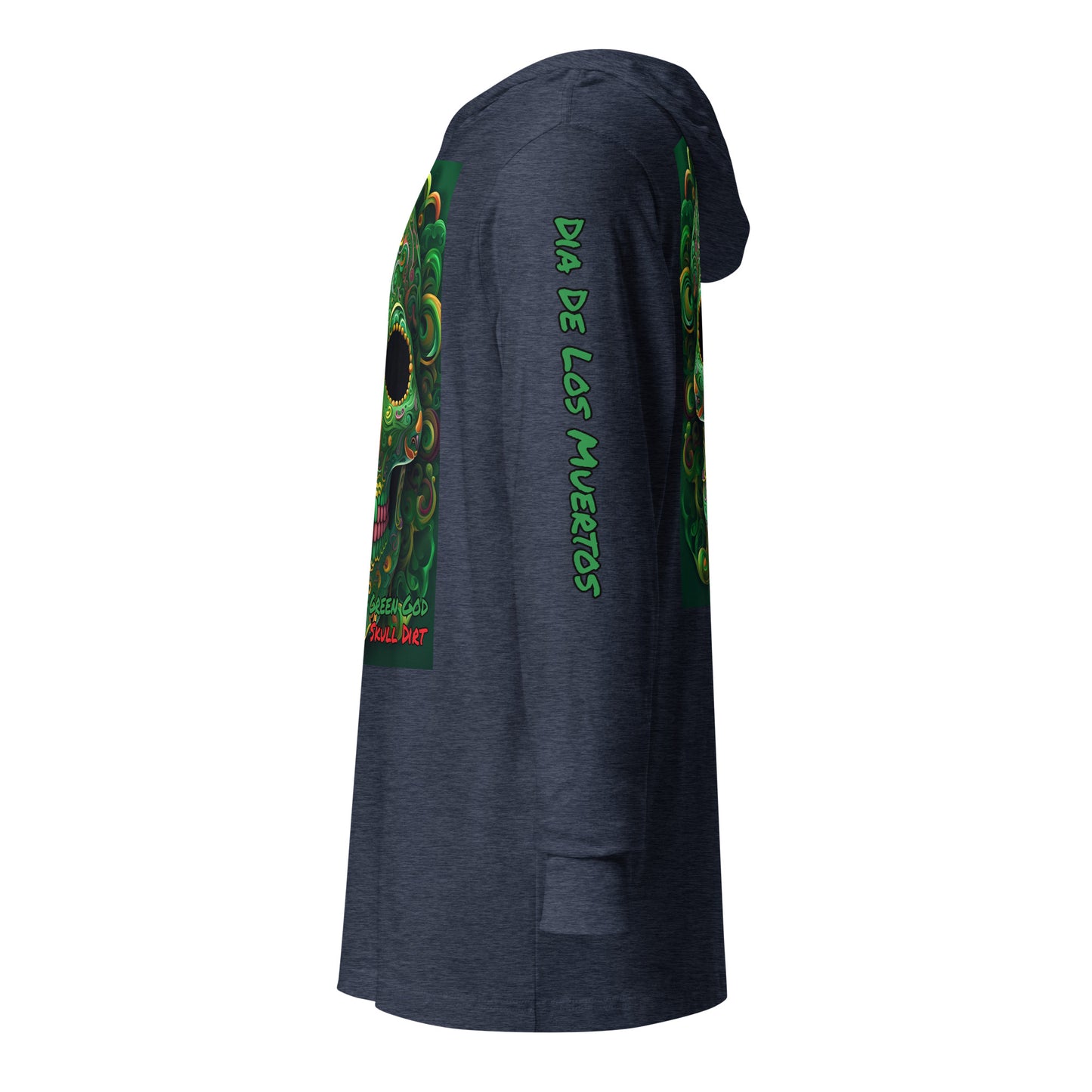 "Green God" Hooded long-sleeve tee GreG LonS CnD