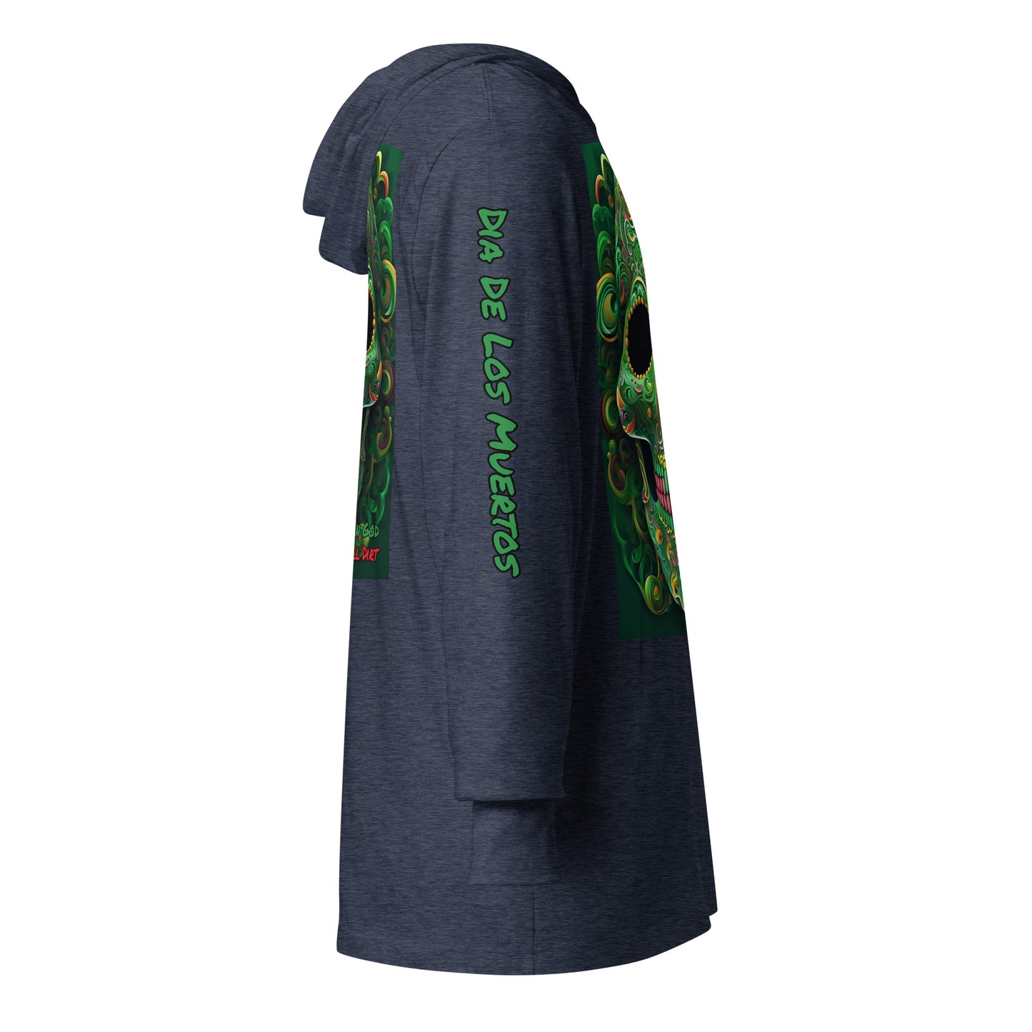"Green God" Hooded long-sleeve tee GreG LonS CnD
