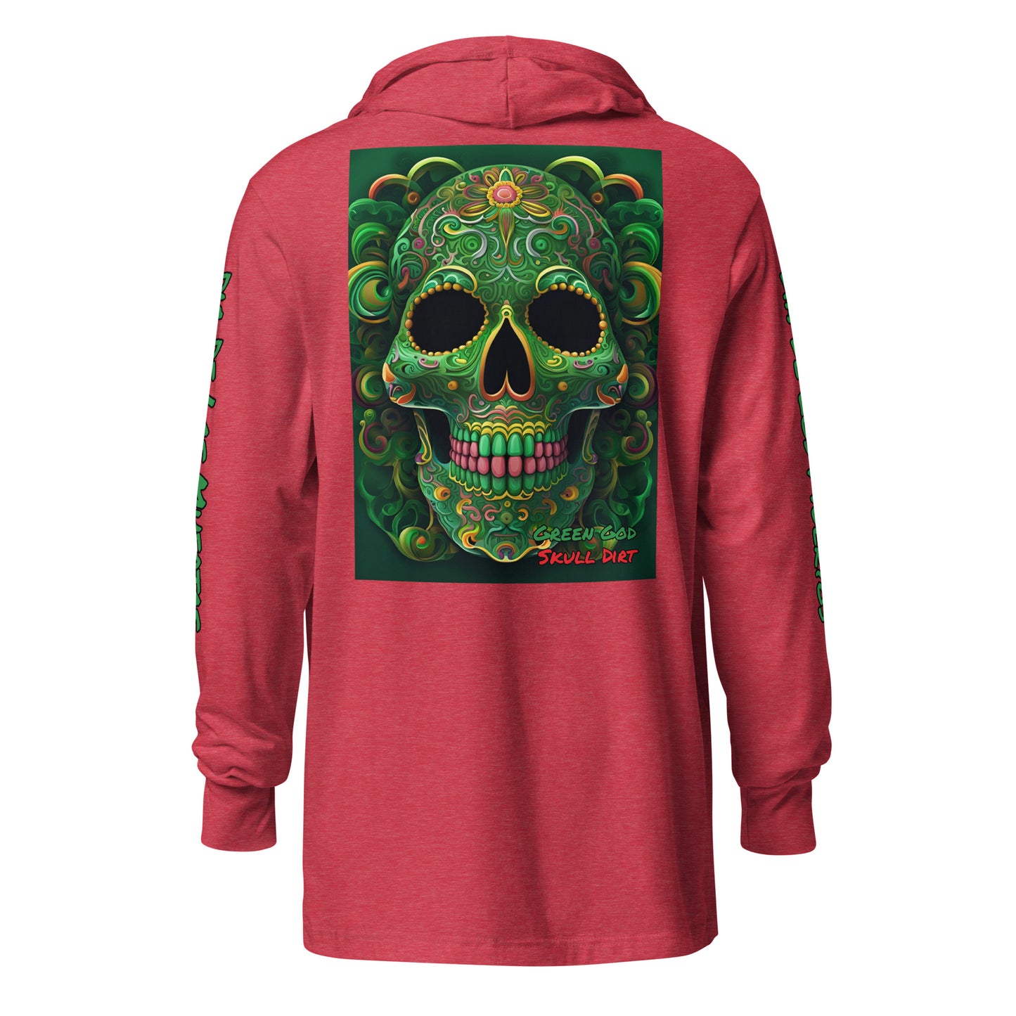 "Green God" Hooded long-sleeve tee GreG LonS CnD