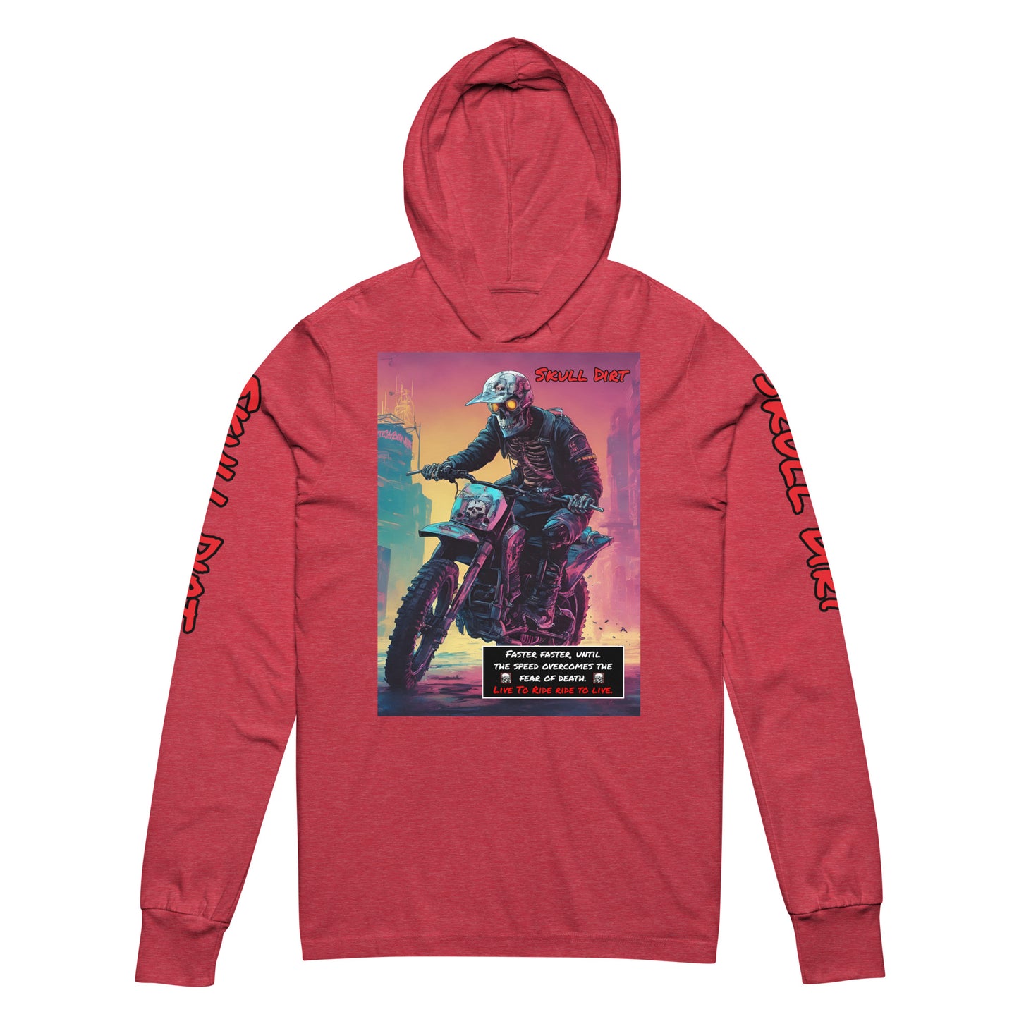 "Fear Of Death" Hooded long-sleeve tee FofD LonS