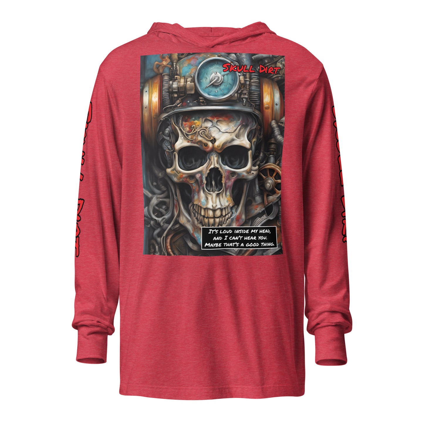 "I Can't Hear You" Hooded long-sleeve tee IcaH LonS