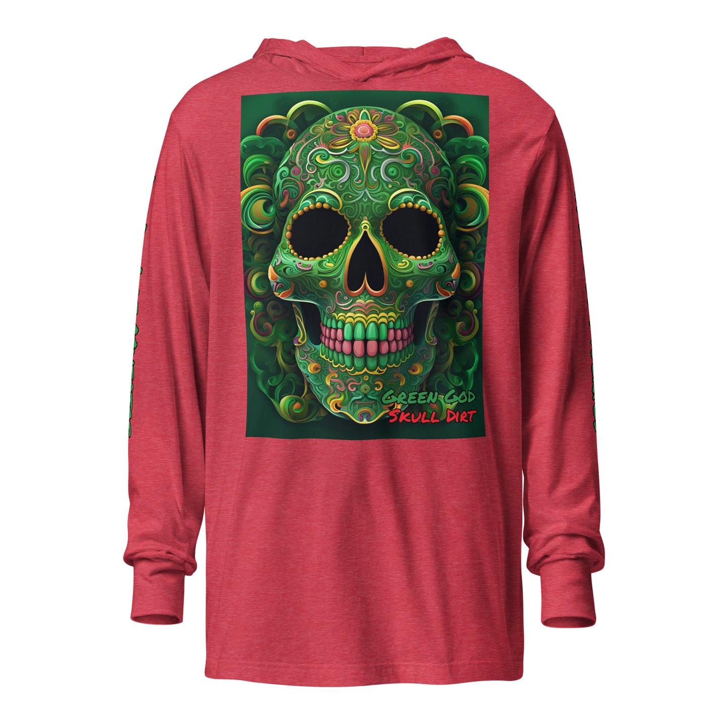 "Green God" Hooded long-sleeve tee GreG LonS CnD