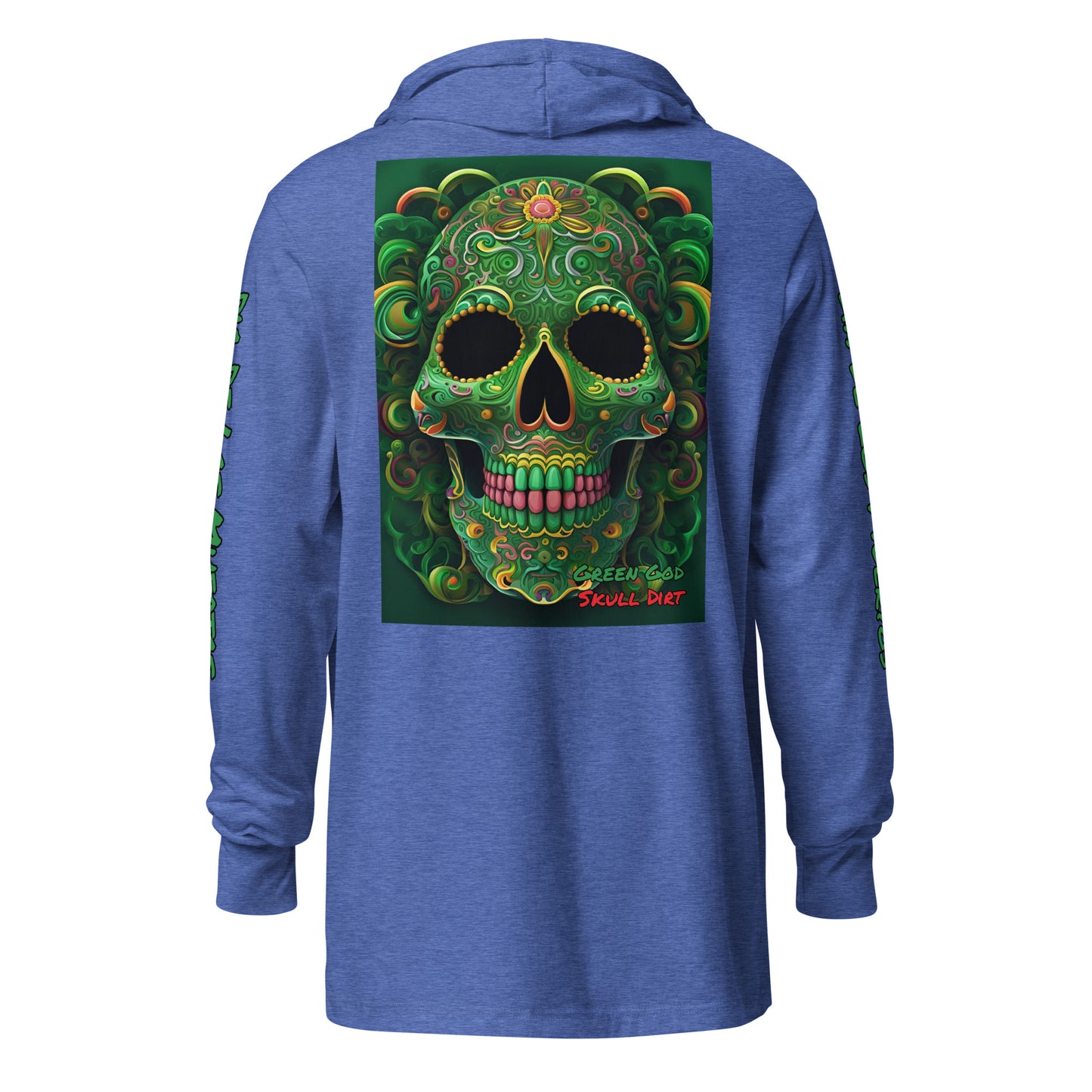 "Green God" Hooded long-sleeve tee GreG LonS CnD