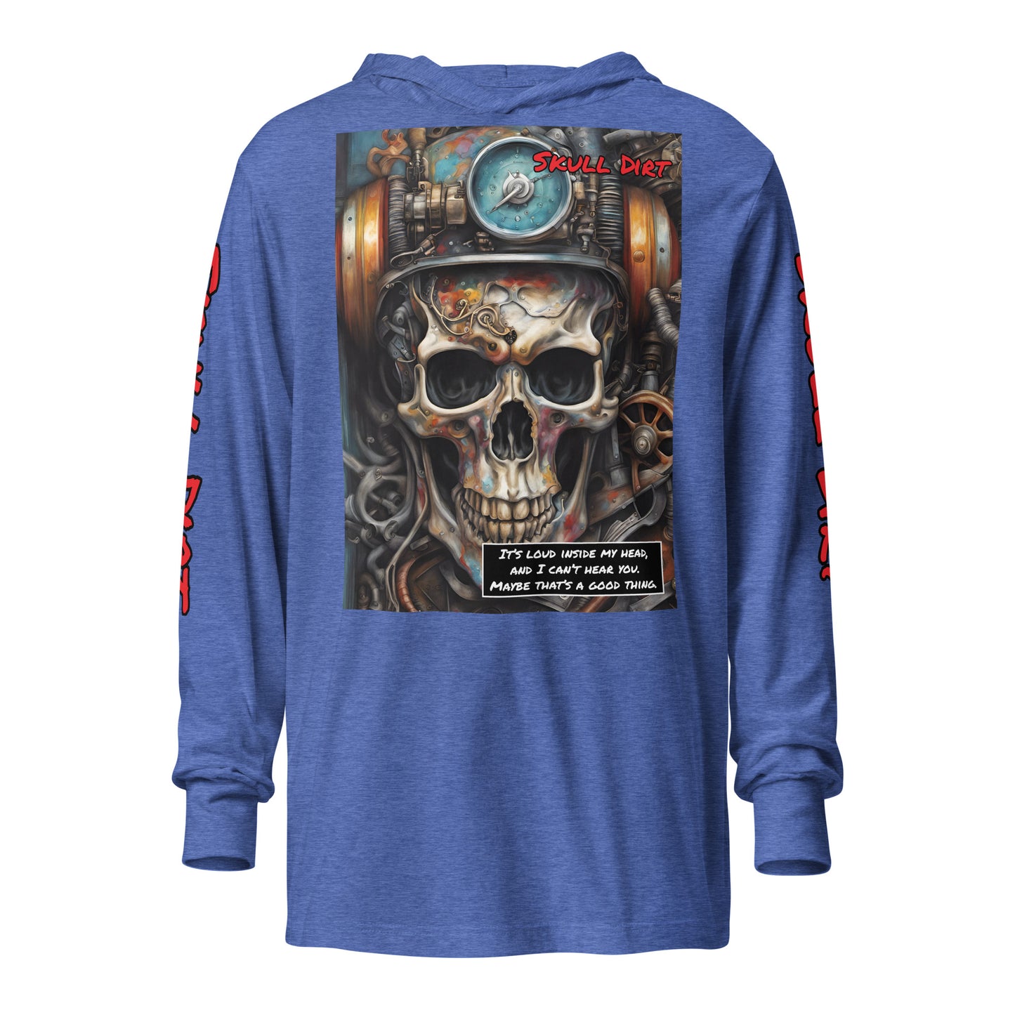 "I Can't Hear You" Hooded long-sleeve tee IcaH LonS