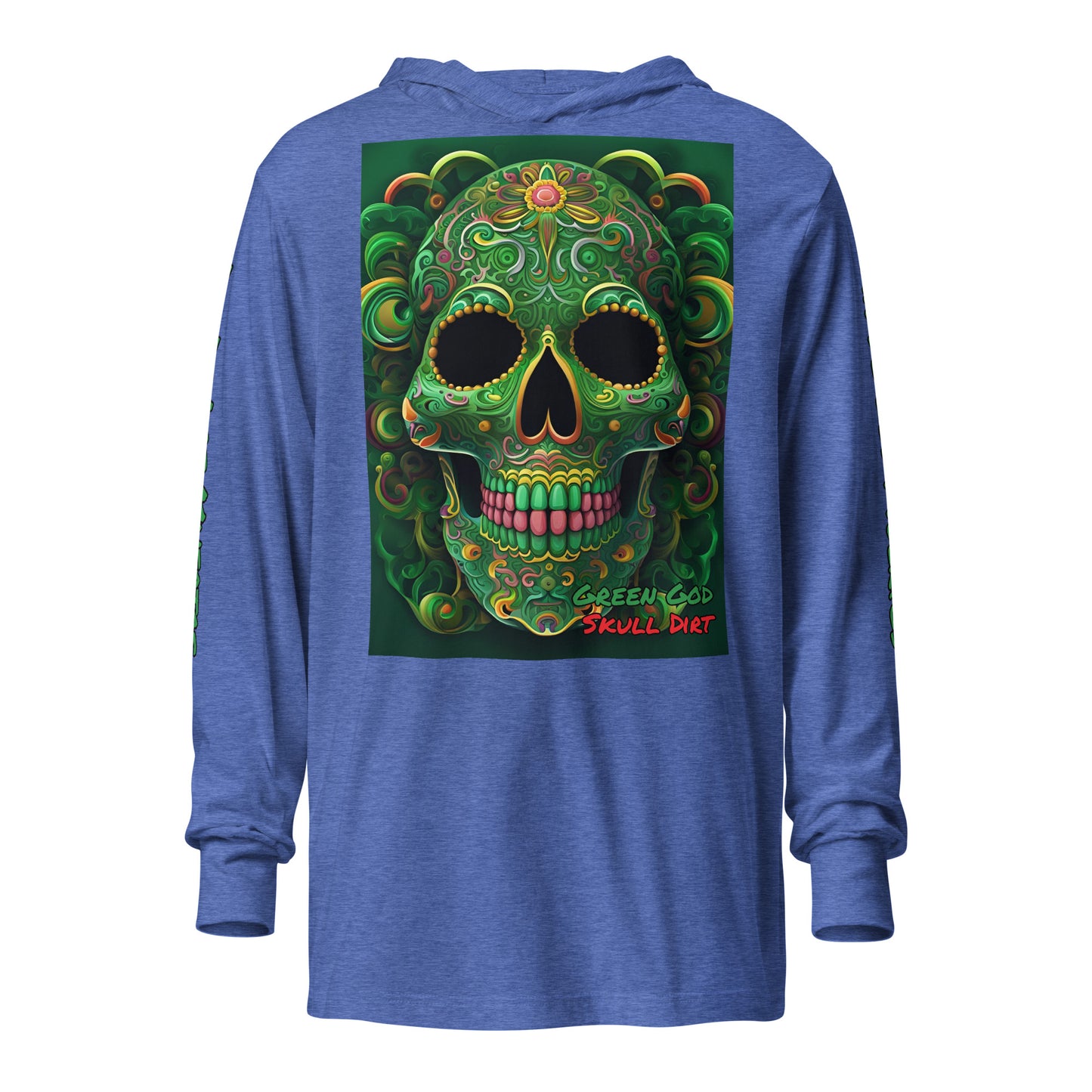 "Green God" Hooded long-sleeve tee GreG LonS CnD