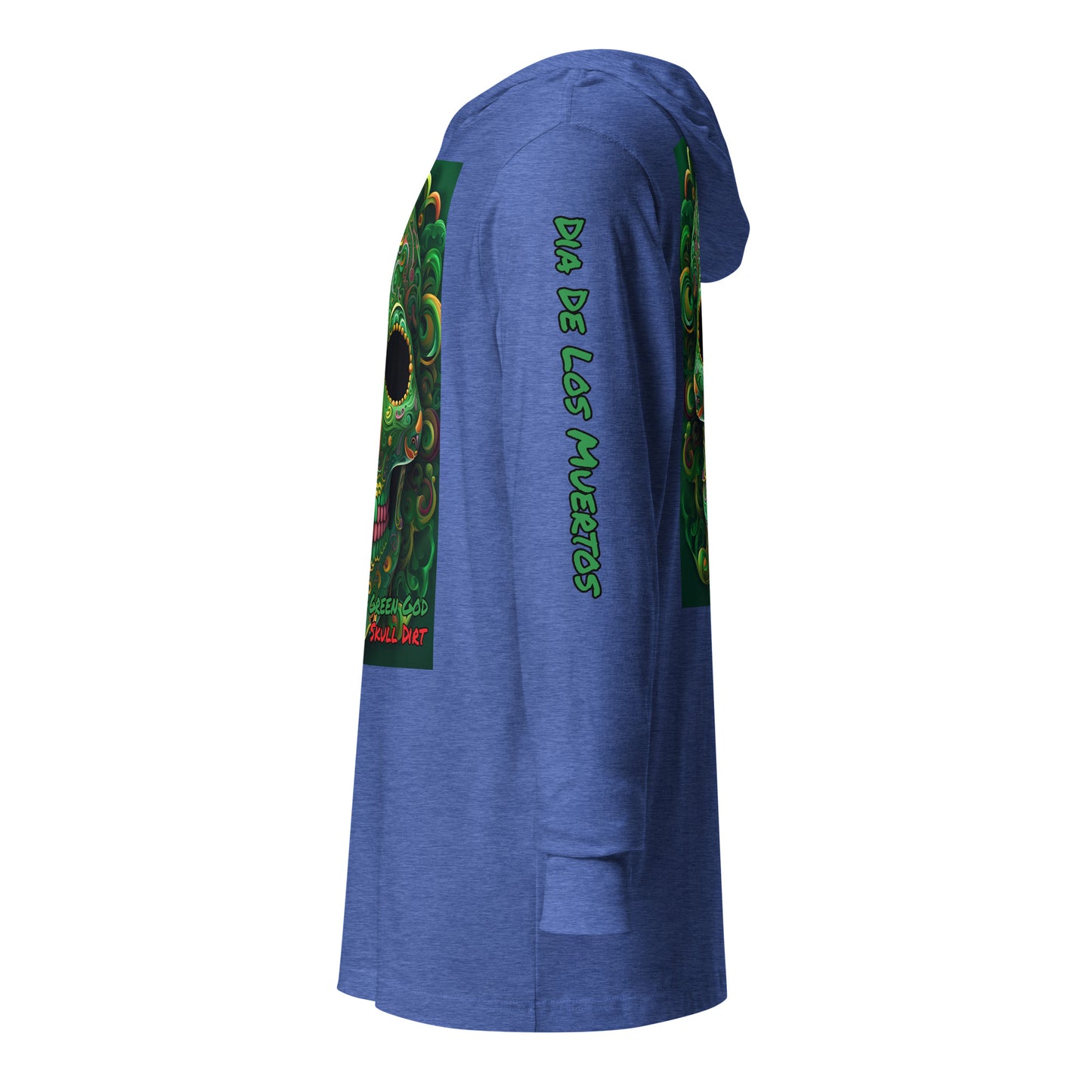 "Green God" Hooded long-sleeve tee GreG LonS CnD