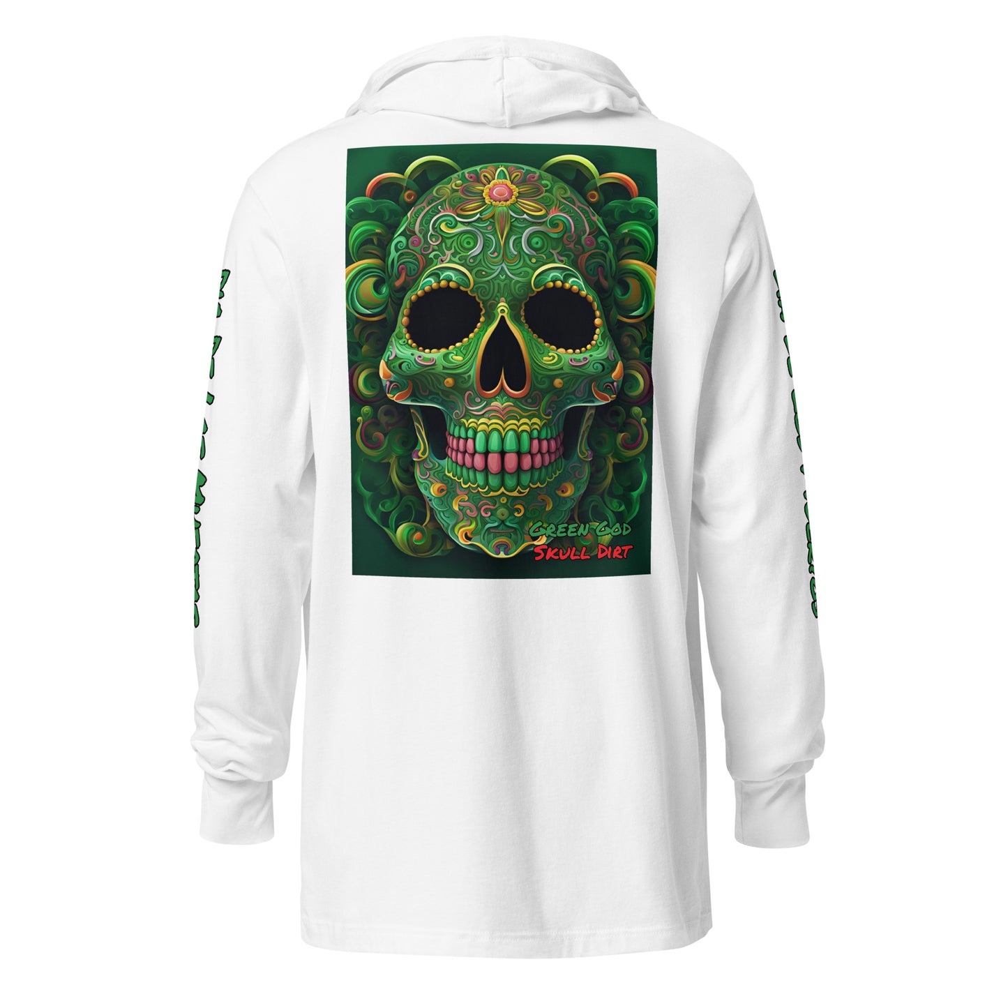 "Green God" Hooded long-sleeve tee GreG LonS CnD