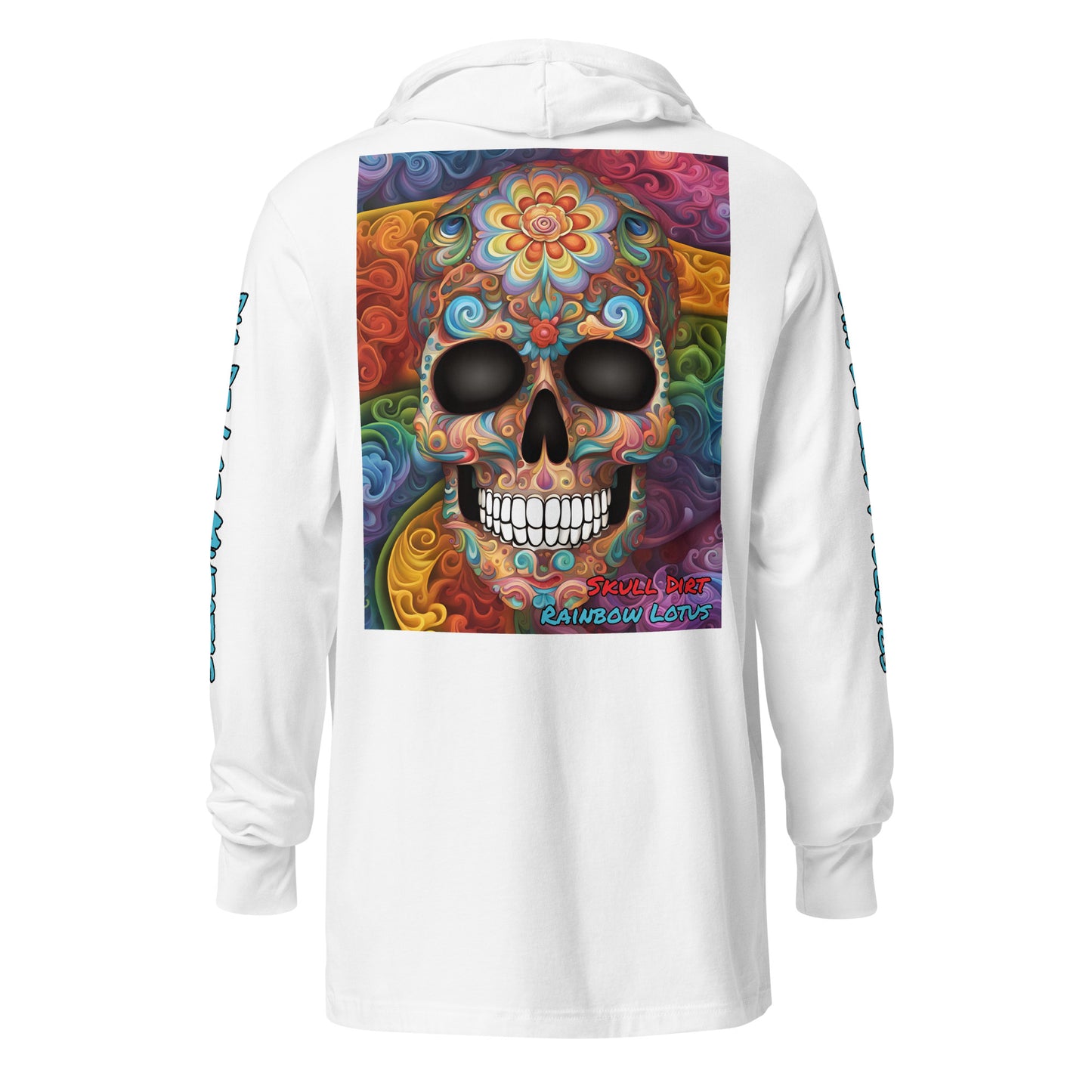 "Rainbow Lotus" Hooded long-sleeve tee RaiL LonS