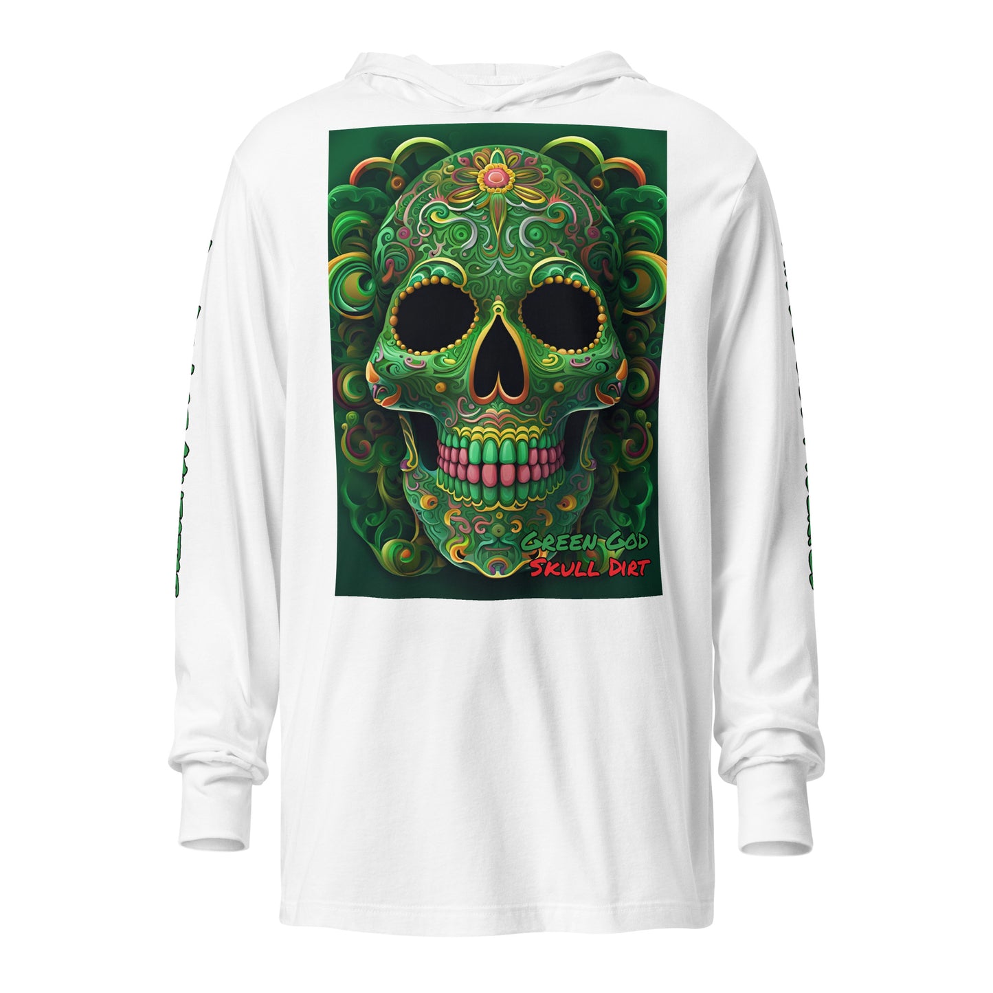 "Green God" Hooded long-sleeve tee GreG LonS CnD