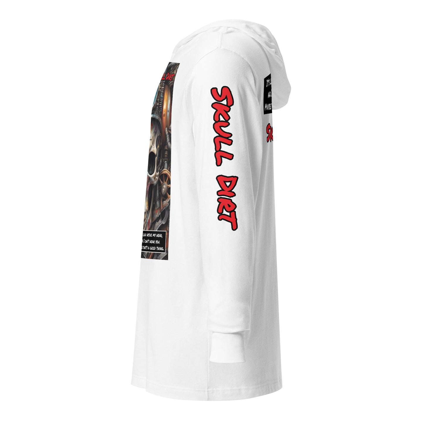 "I Can't Hear You" Hooded long-sleeve tee IcaH LonS