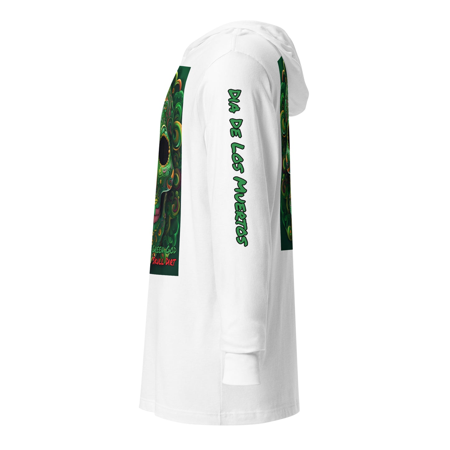 "Green God" Hooded long-sleeve tee GreG LonS CnD