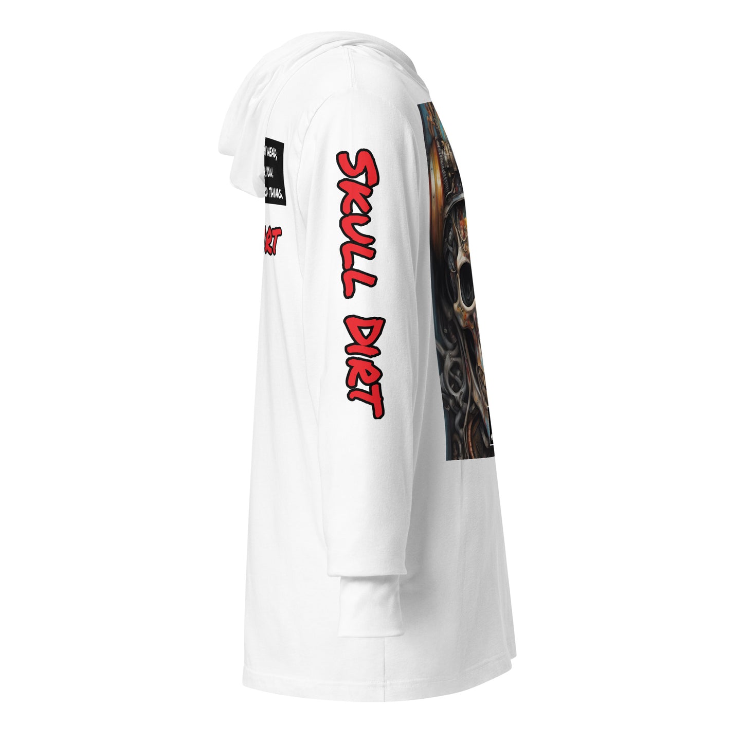 "I Can't Hear You" Hooded long-sleeve tee IcaH LonS